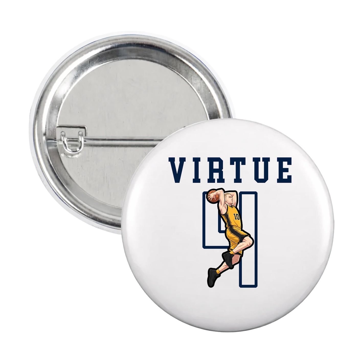 Game Day Button — Shirsey in White