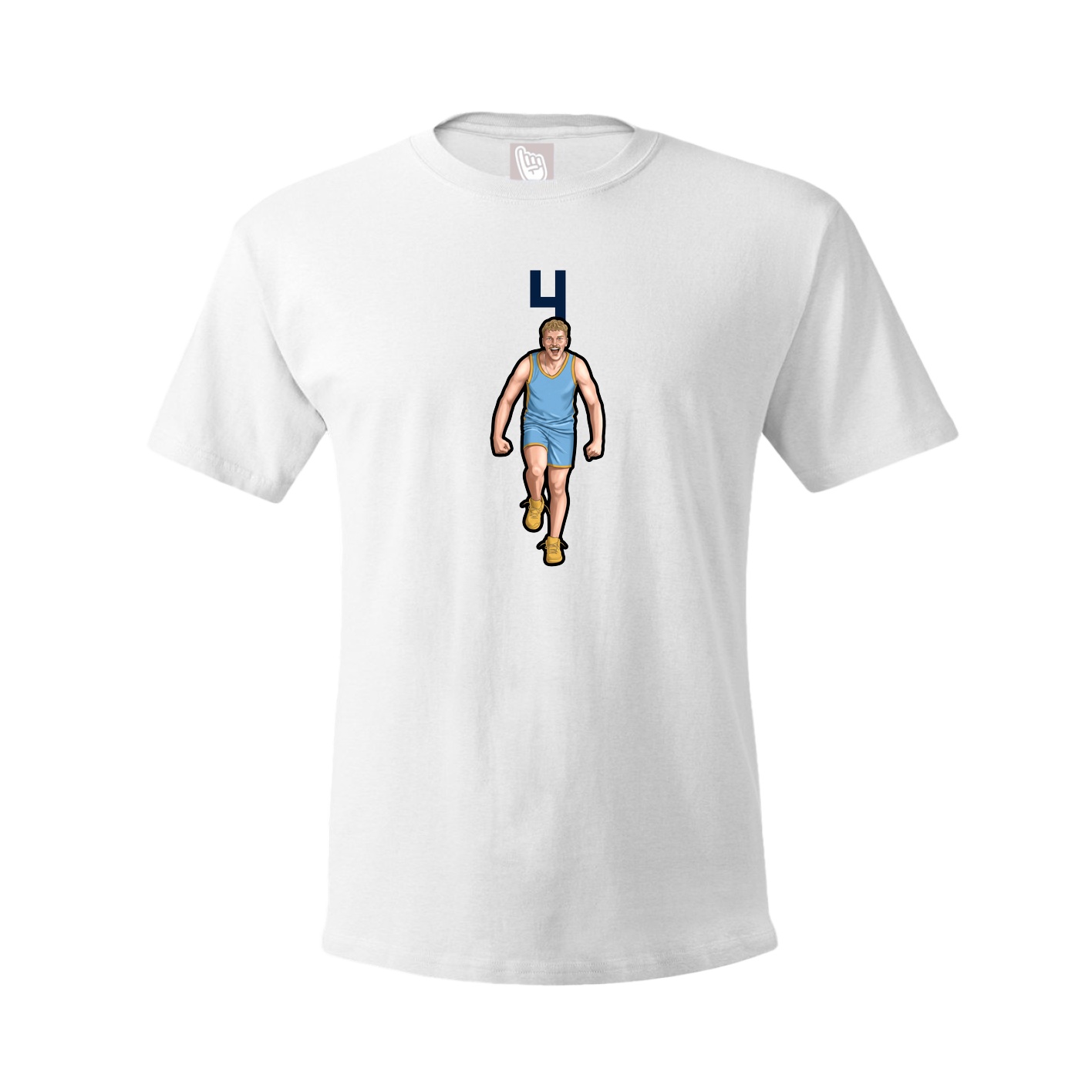 Youth Tee — Number Top in White