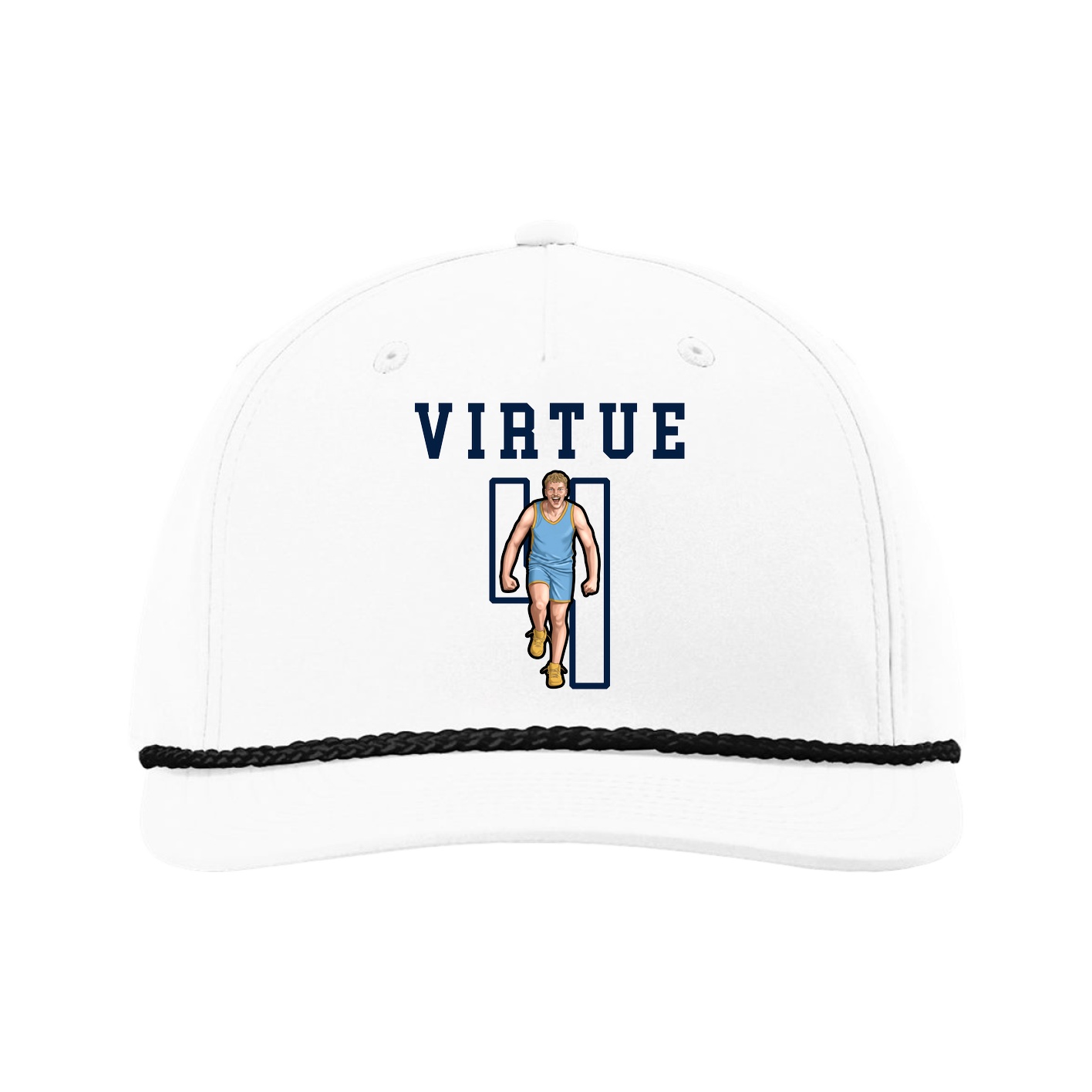 Five-Panel Classic Rope Cap — Shirsey in White