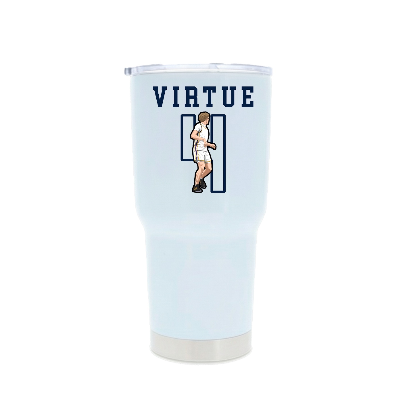 30oz Stainless Steel Tumbler — Shirsey in White
