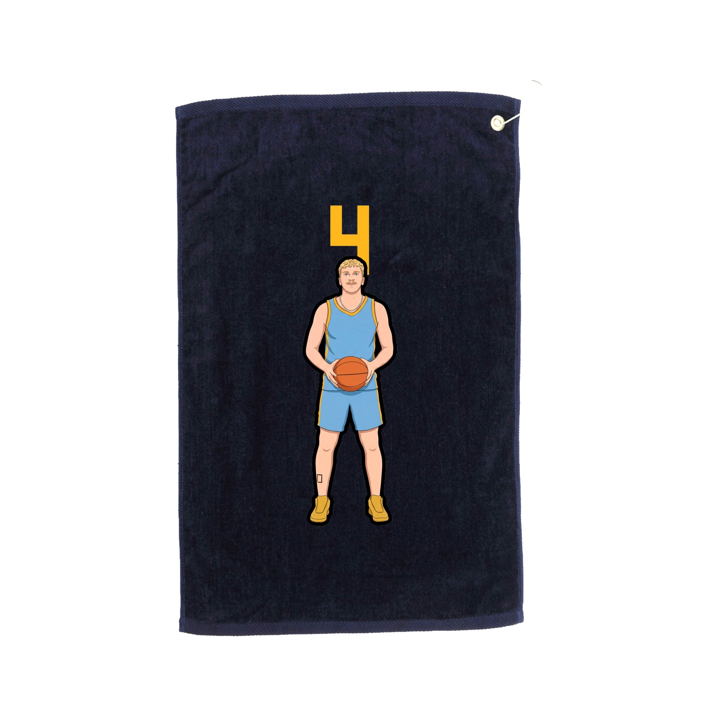 Golf Towel — Number Top in Navy