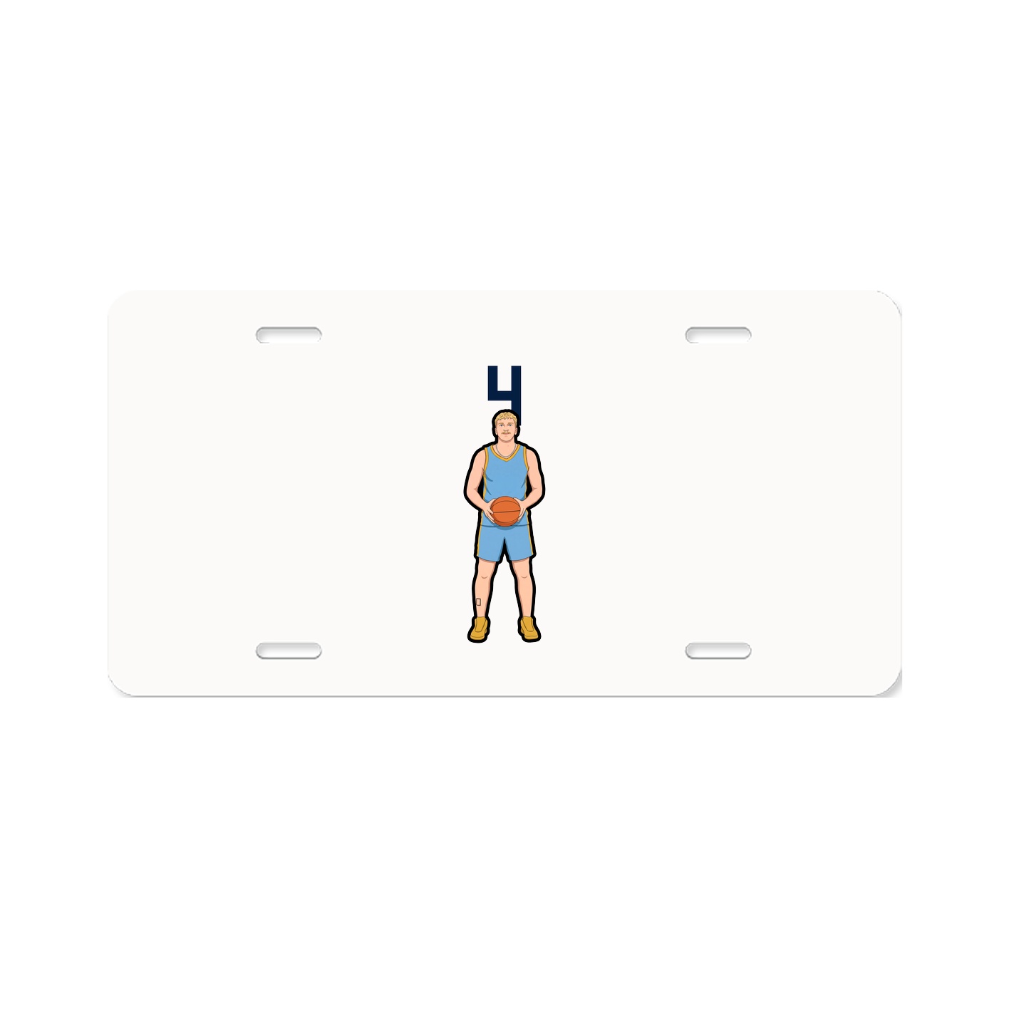 License Plate — Number Top in Classic