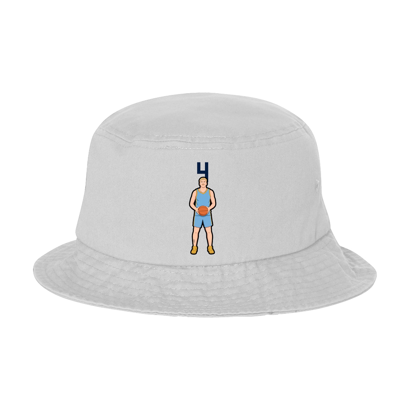 Bucket Cap — Number Top in White