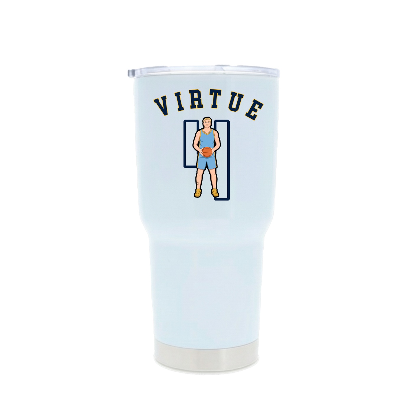 30oz Stainless Steel Tumbler — Shirsey Arch in White