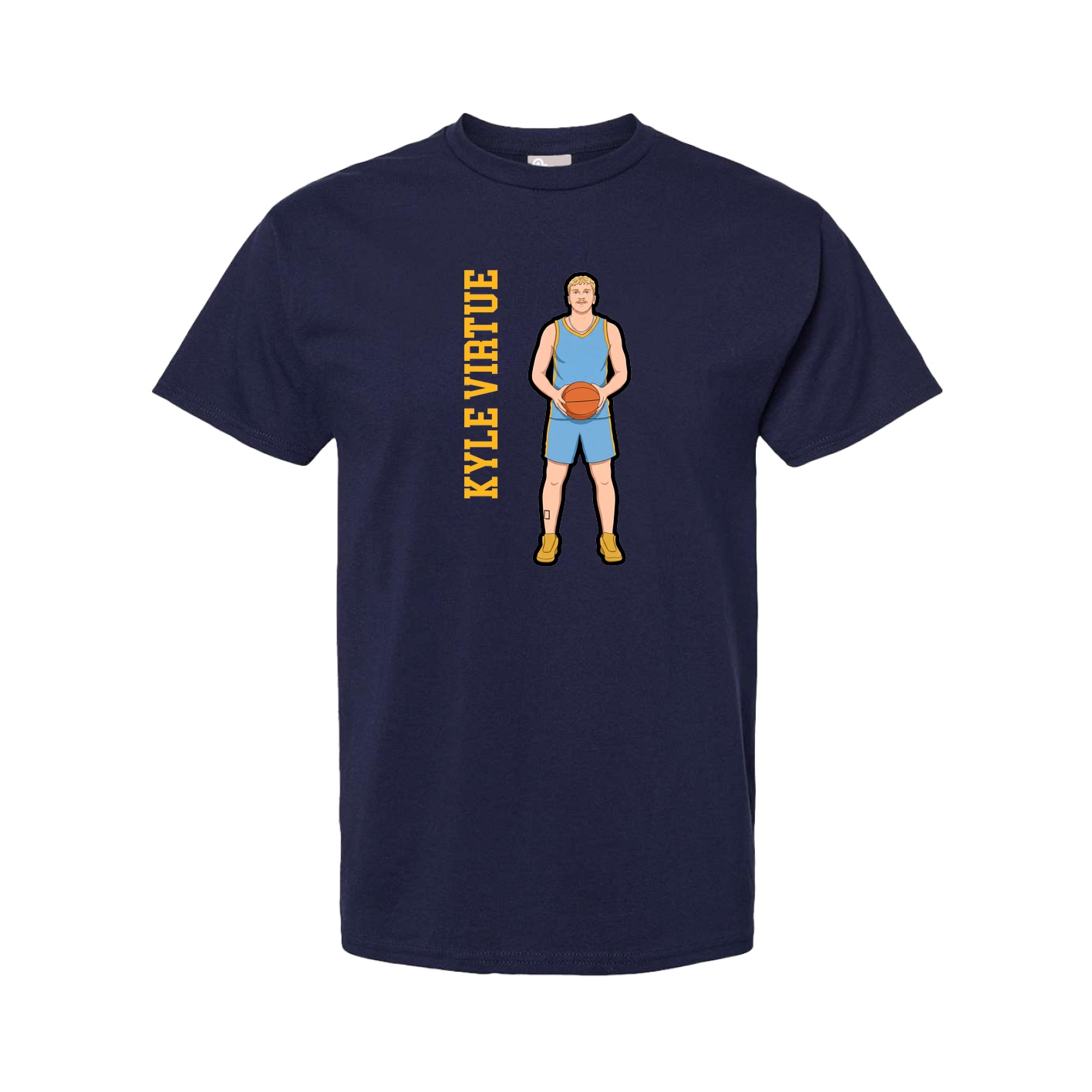 Tee — Name Vertical in Navy
