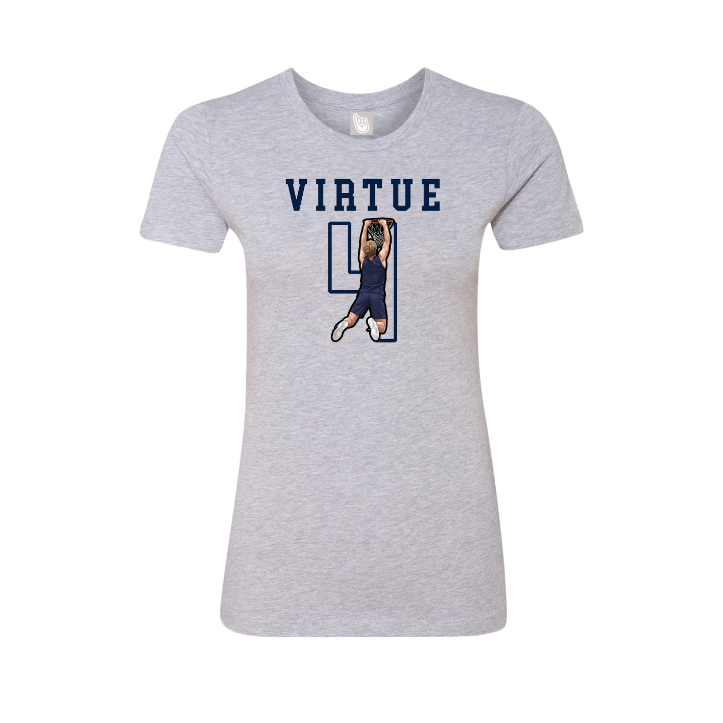 Fitted Women's Tee — Shirsey in Grey