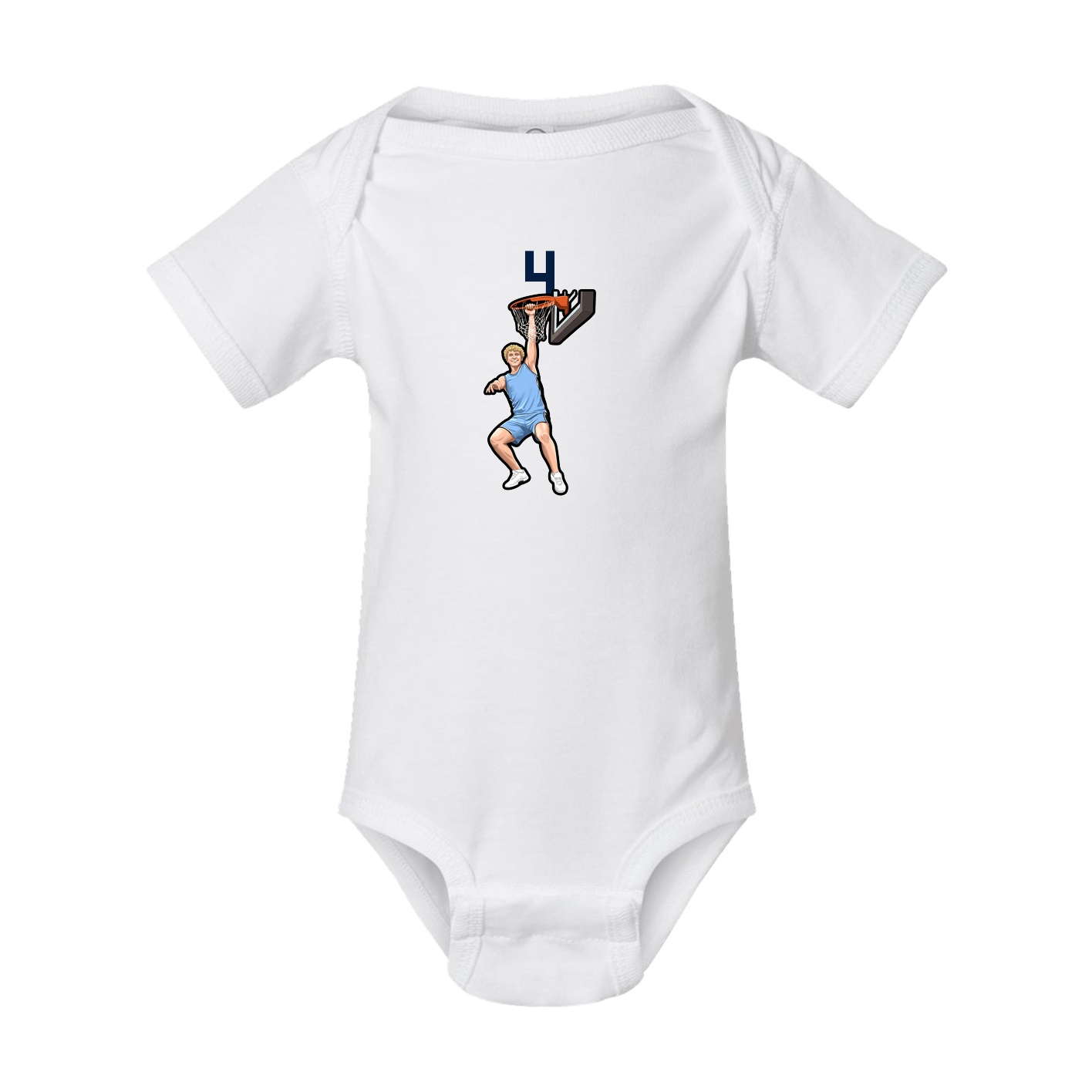 Baby Onesie — Number Top in White