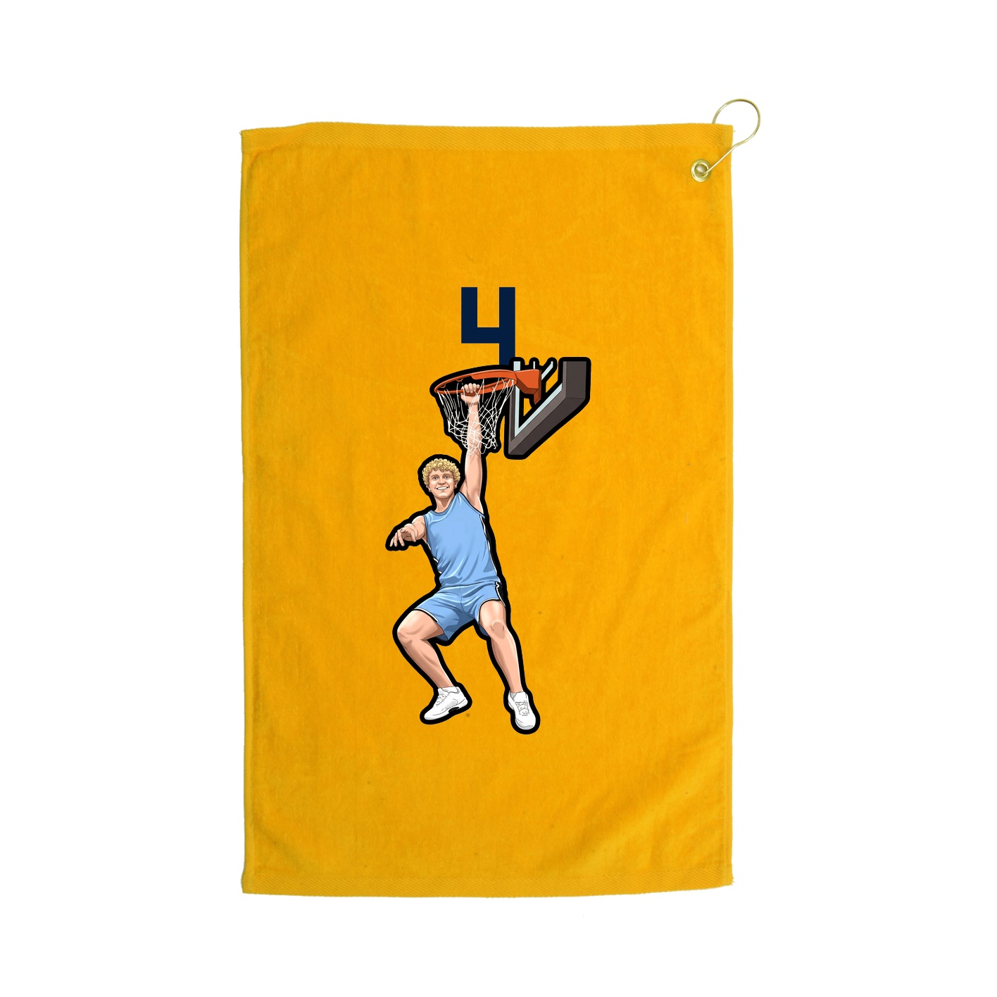 Golf Towel — Number Top in Gold