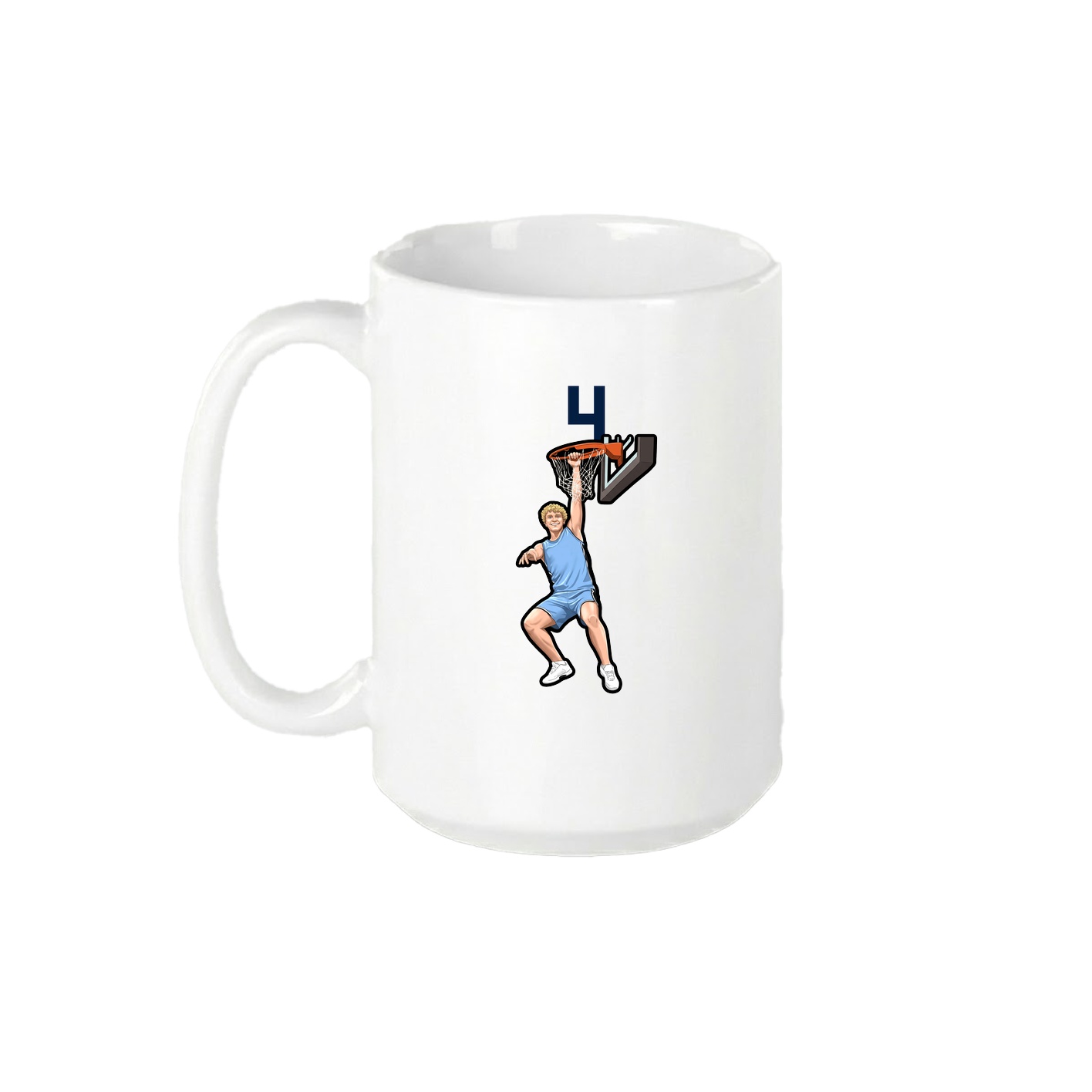 15oz Coffee Mug — Number Top in White