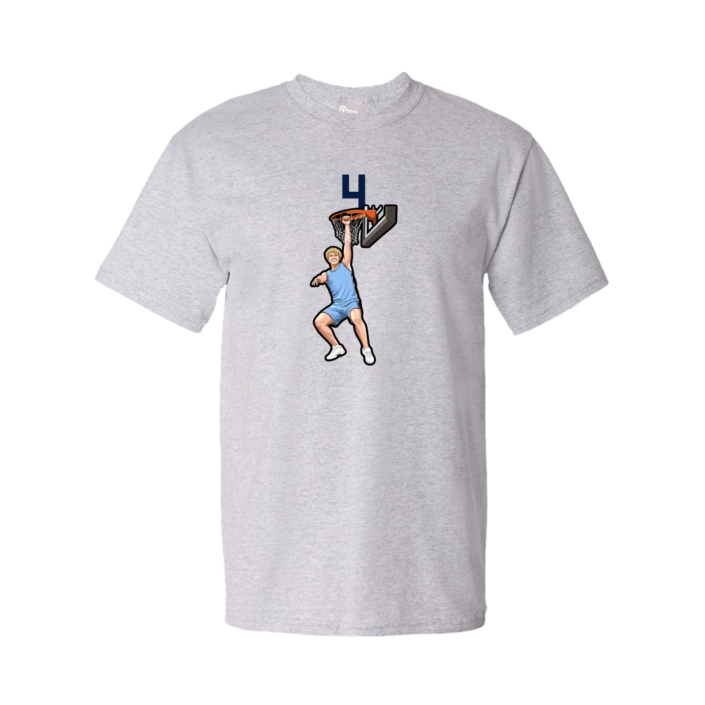 Youth Tee — Number Top in Grey