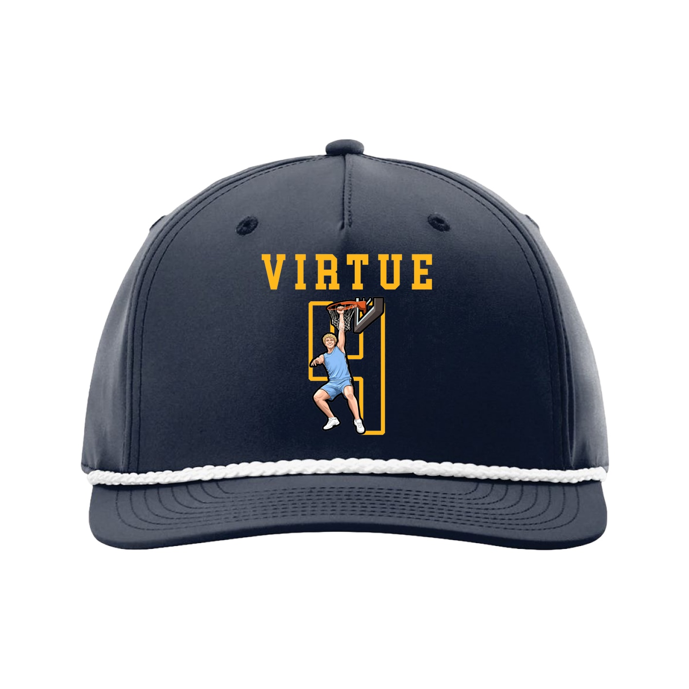 Five-Panel Classic Rope Cap — Shirsey in Navy