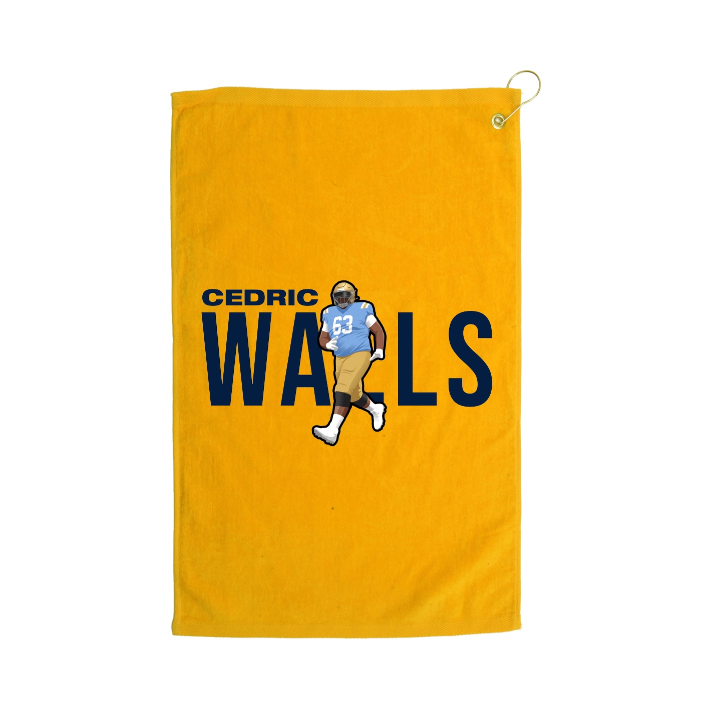 Golf Towel — Player Name in Gold
