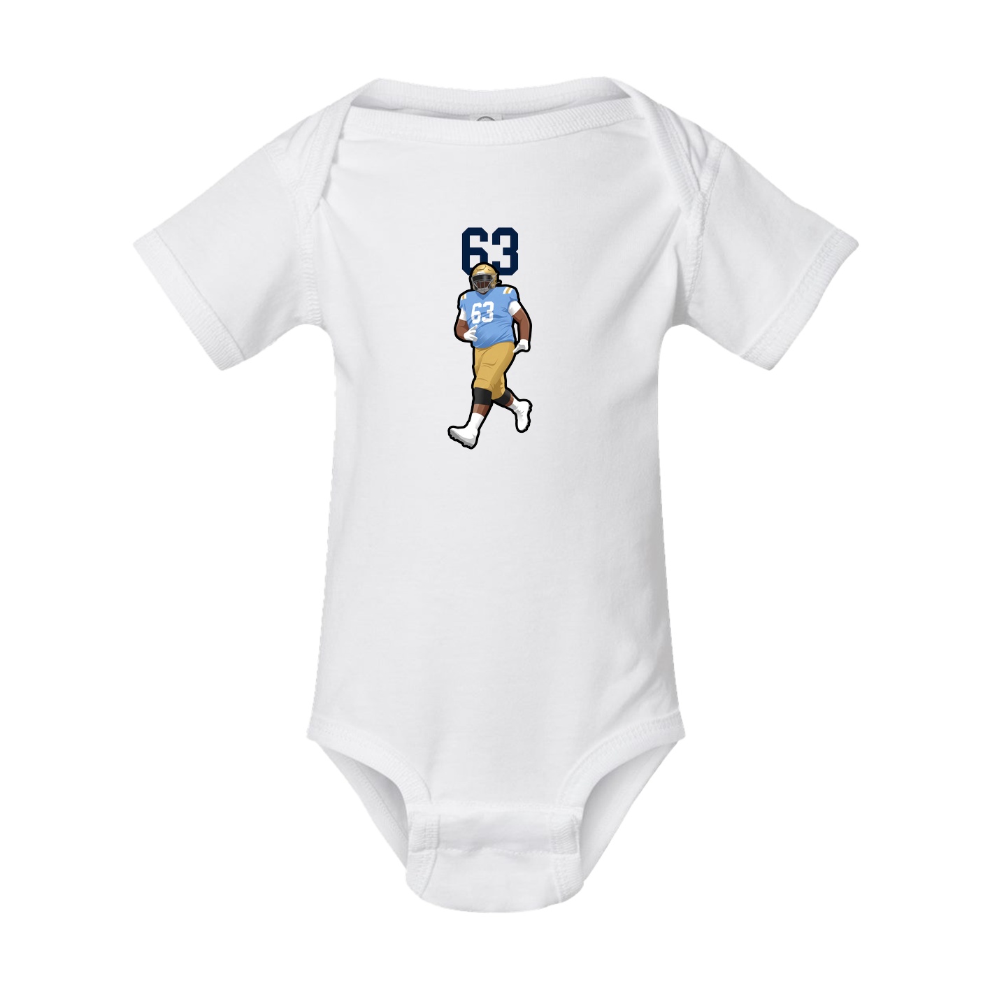 Baby Onesie — Number Top in White