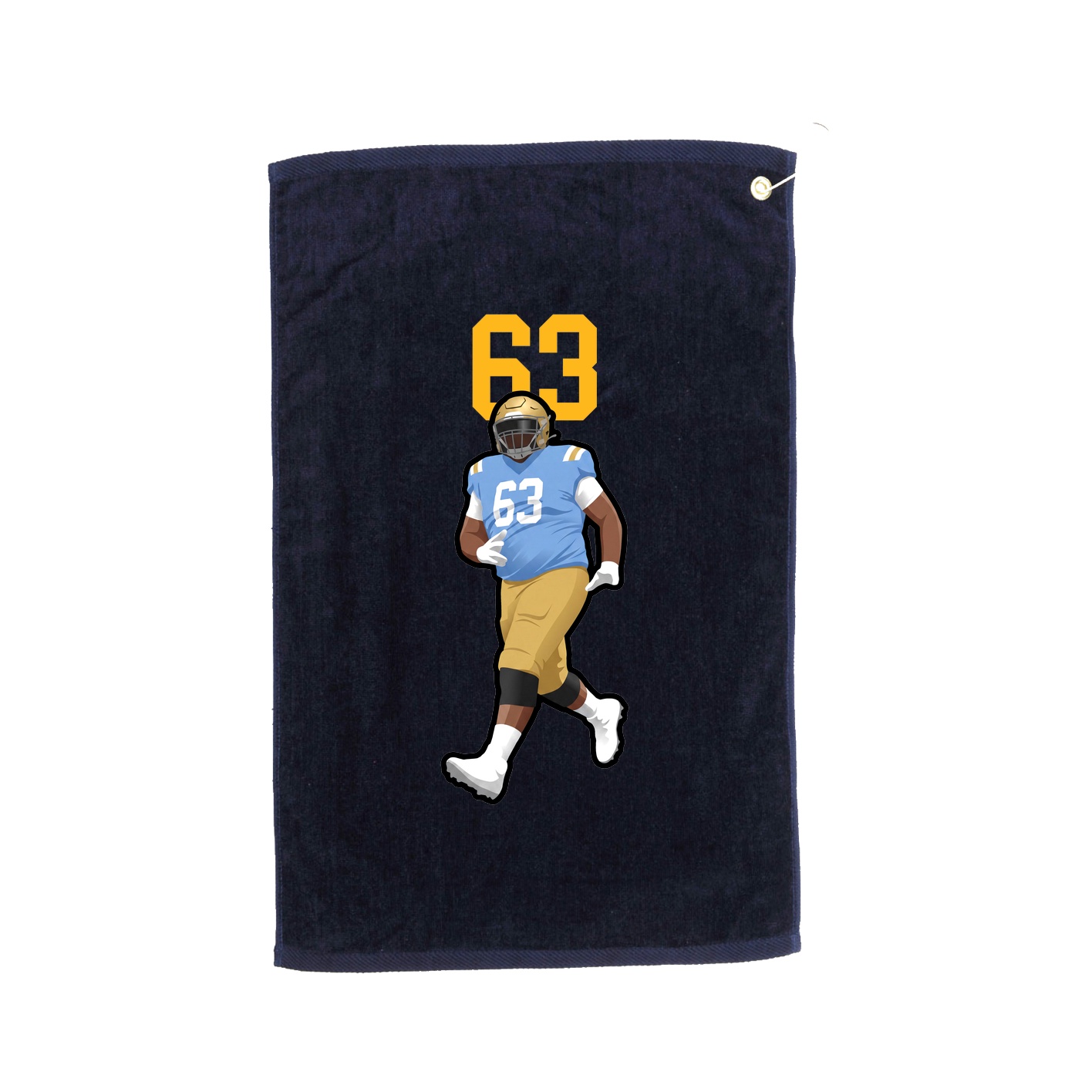 Golf Towel — Number Top in Navy