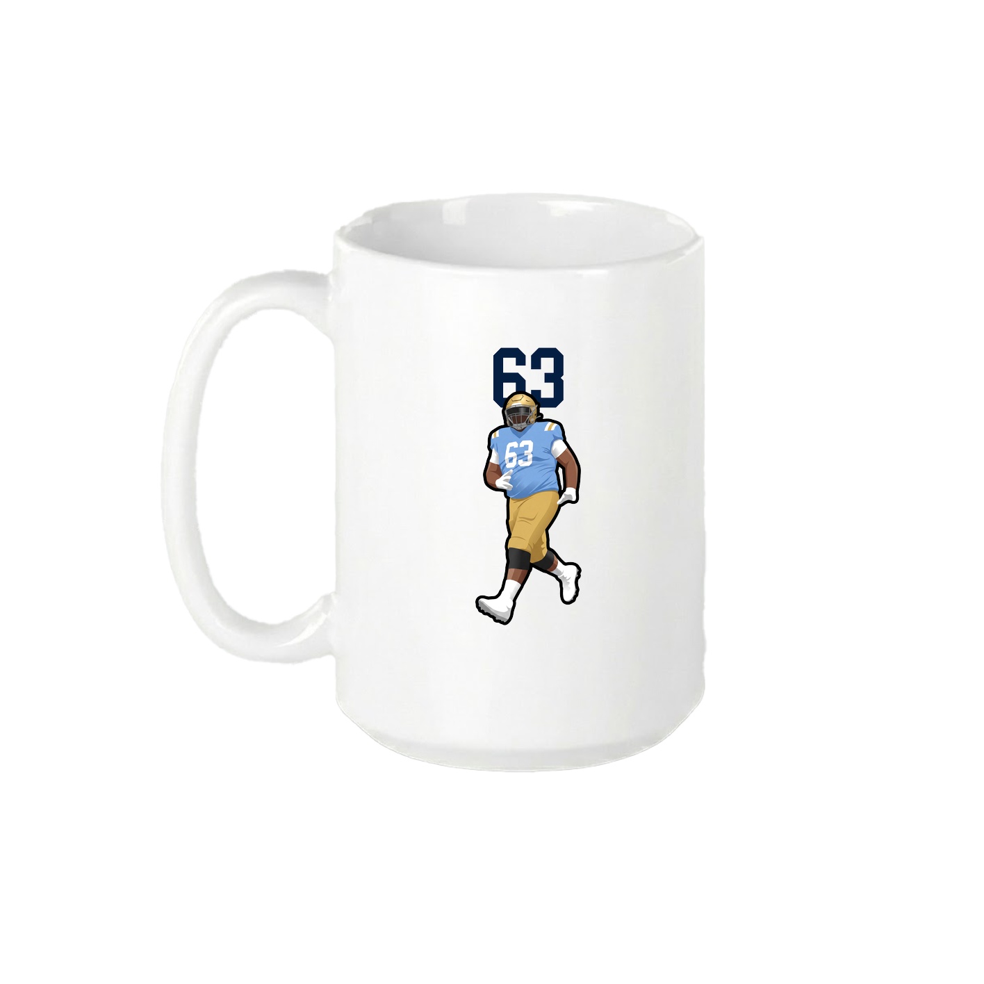 15oz Coffee Mug — Number Top in White