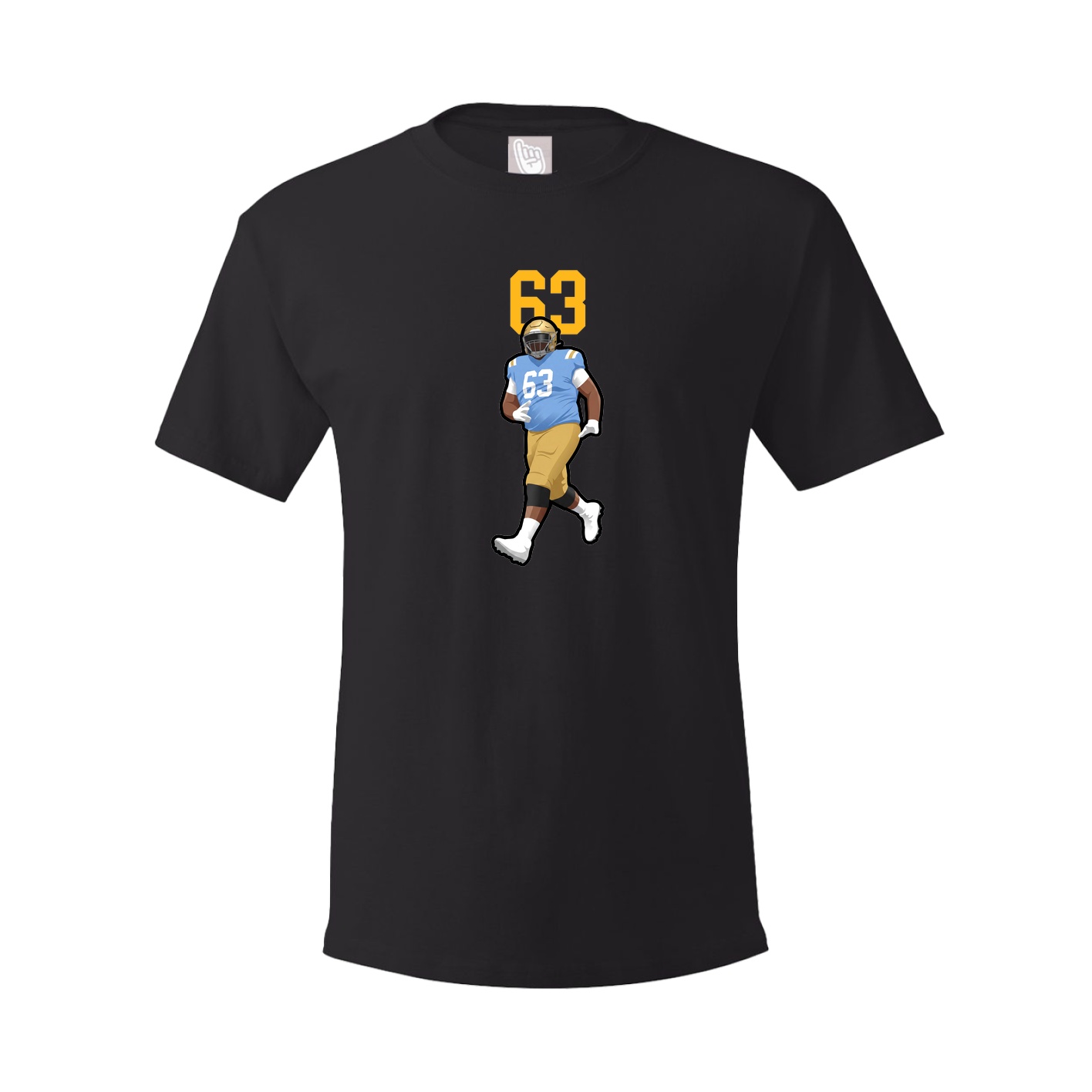 Youth Tee — Number Top in Black