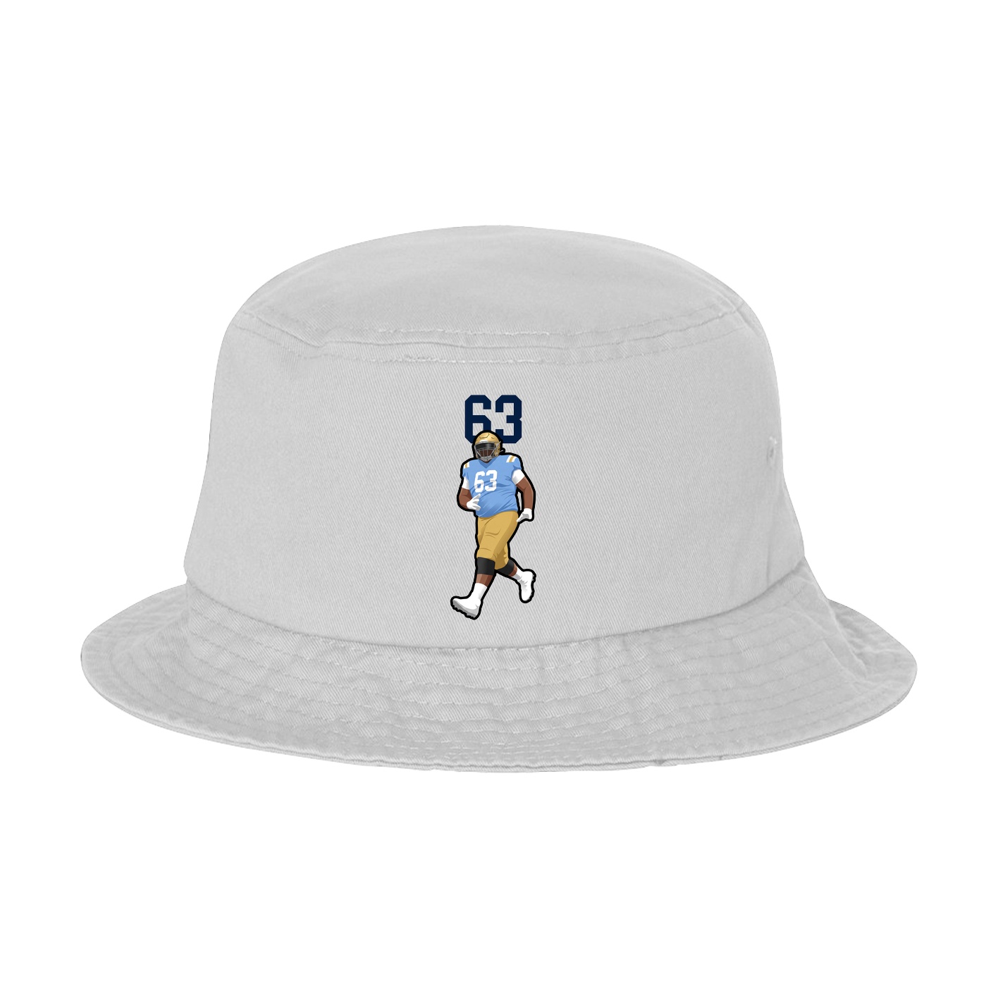 Bucket Cap — Number Top in White