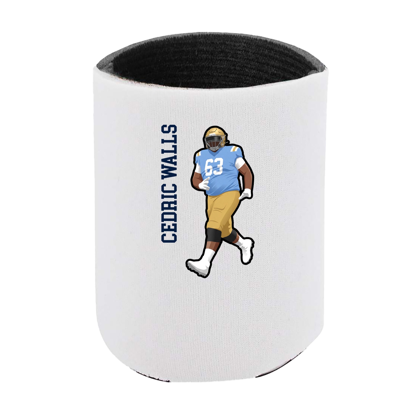 Can Holder — Name Vertical in White