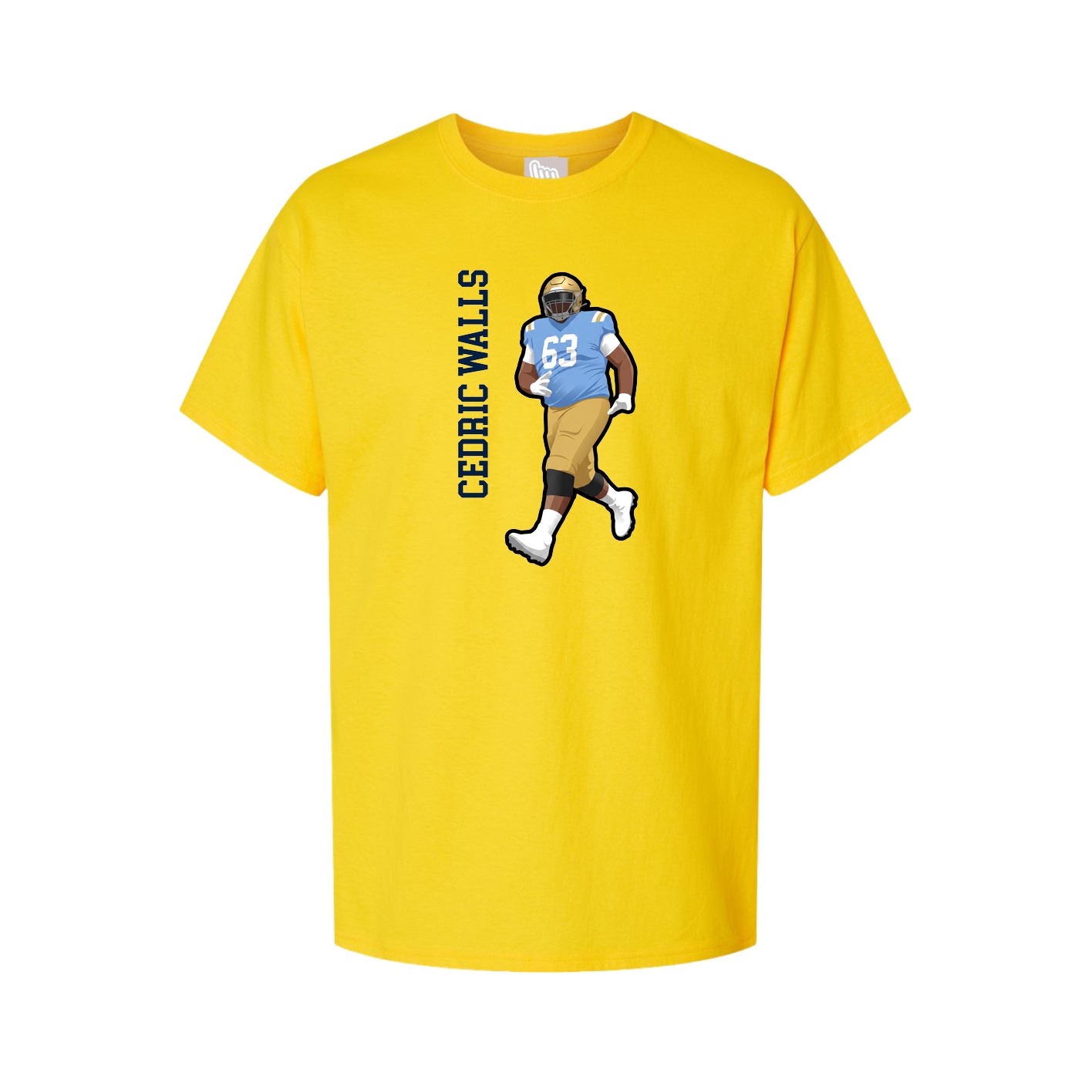Tee — Name Vertical in Gold