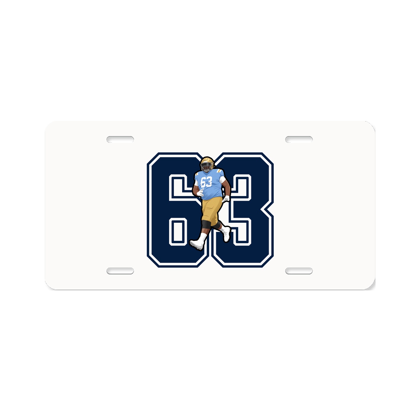 License Plate — Number in Classic