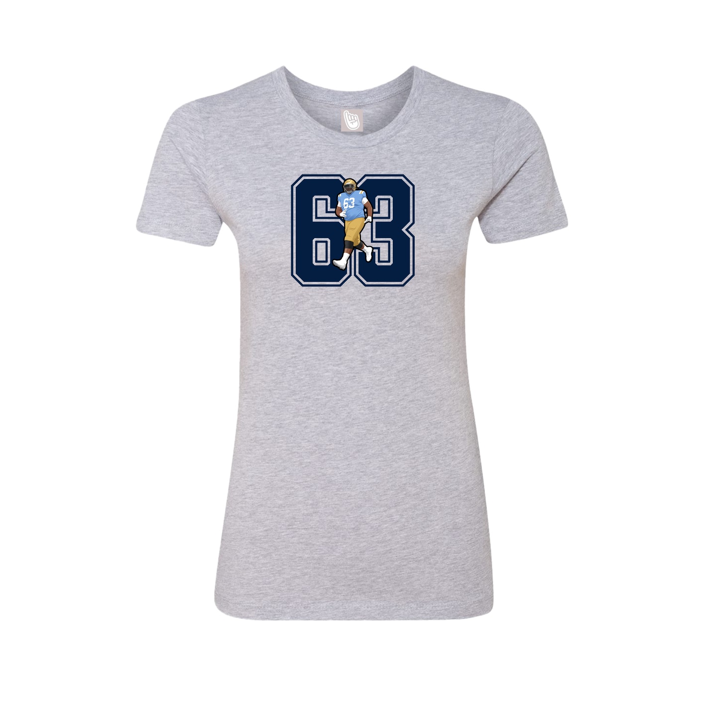 Womens Tee — Number in Grey