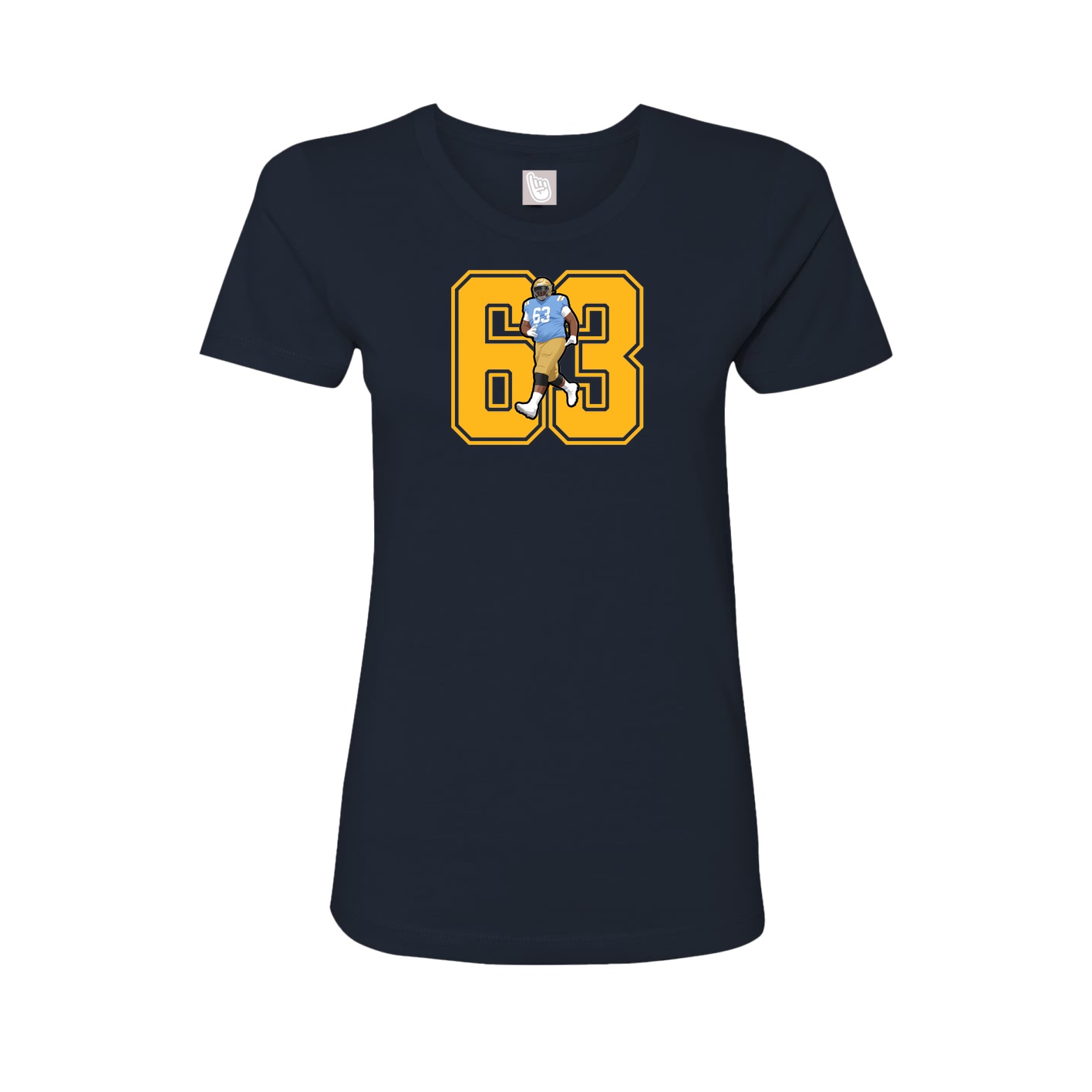 Womens Tee — Number in Navy