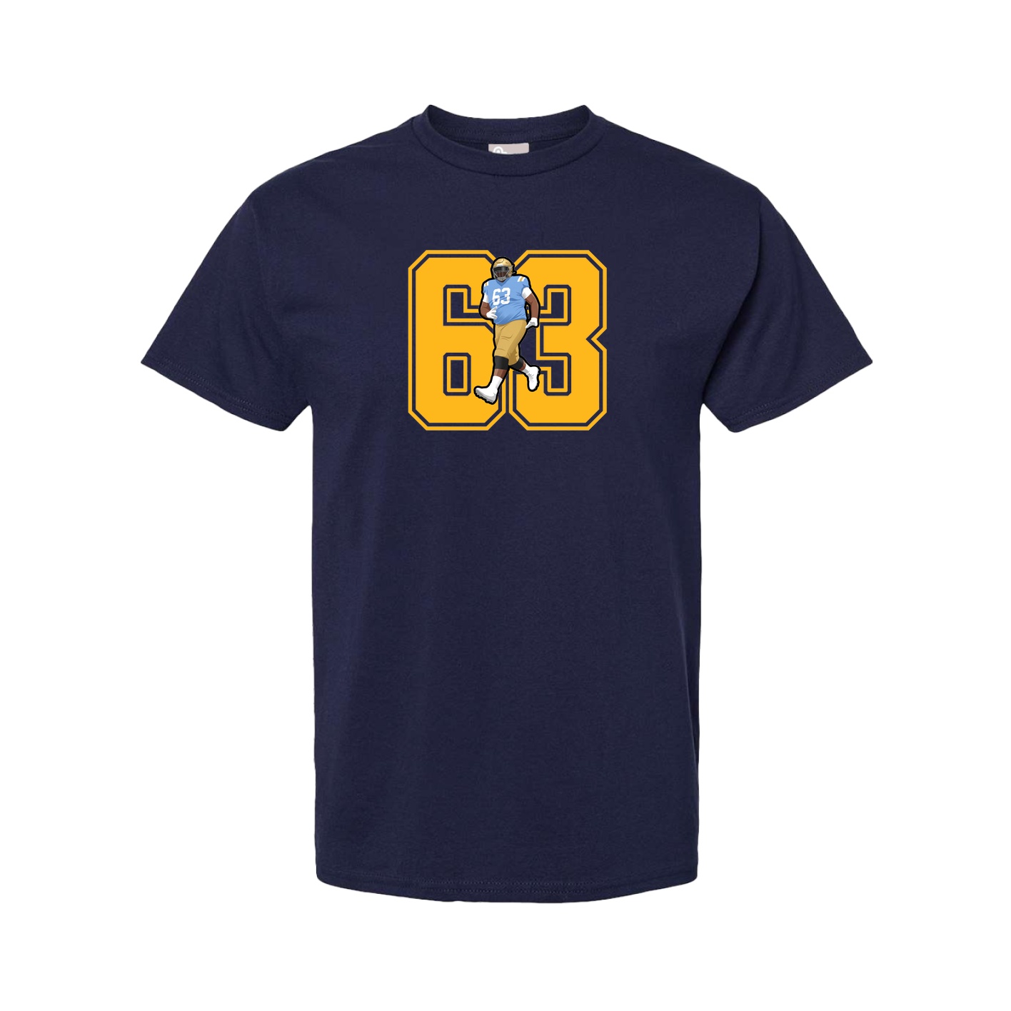 Youth Tee — Number in Navy