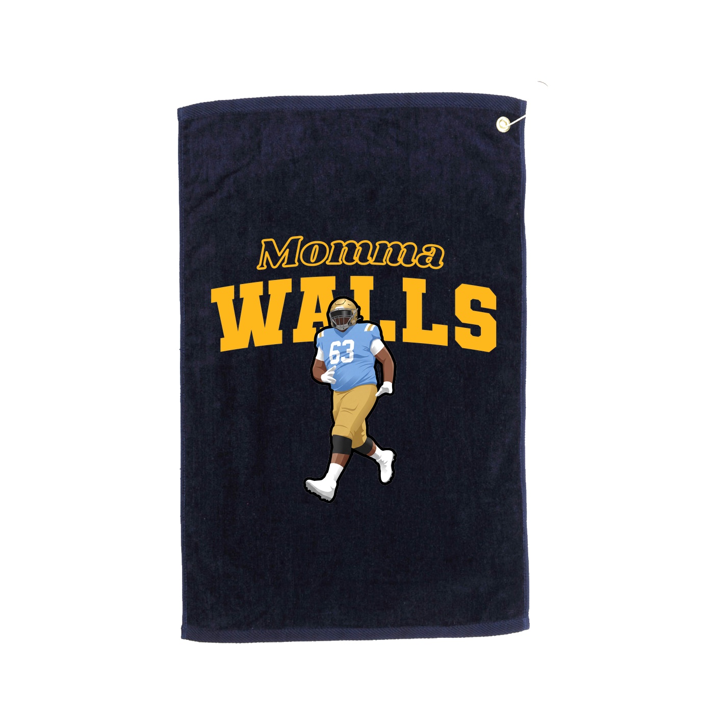 Golf Towel — Mothers Day Block in Navy