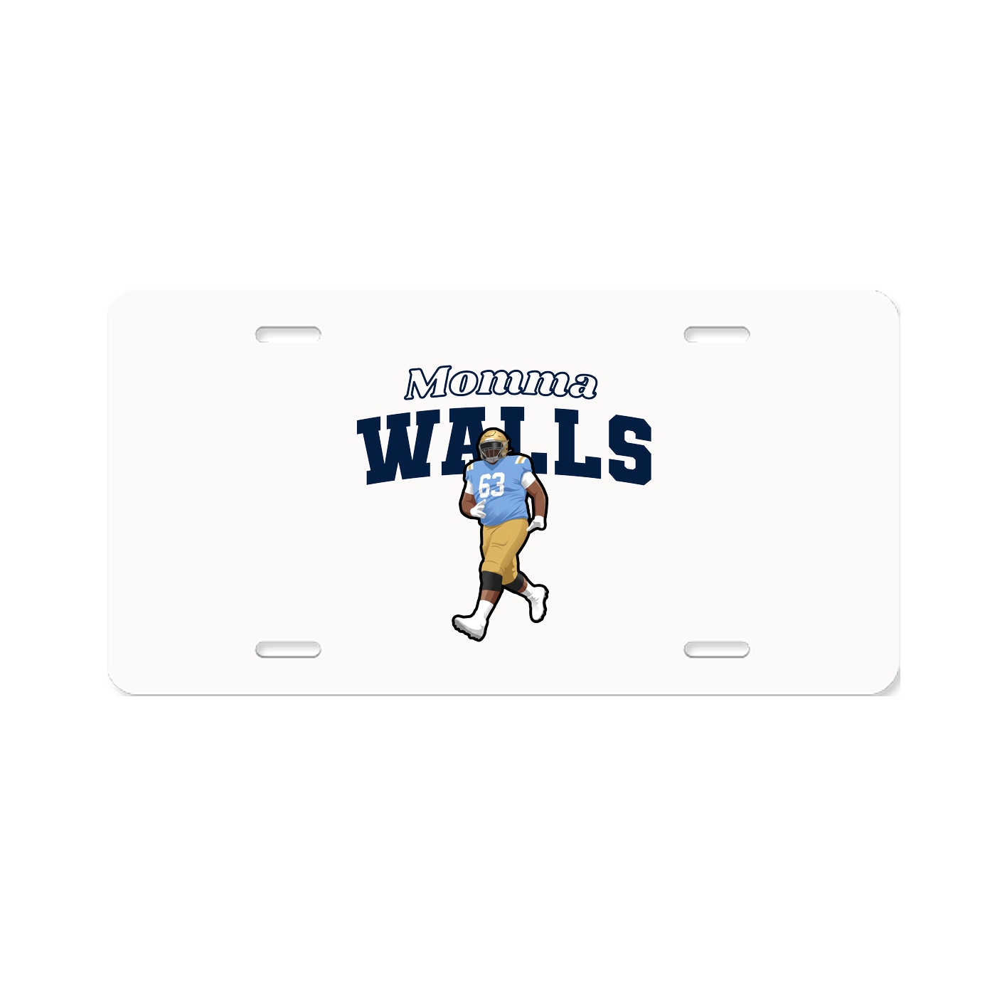 License Plate — Mothers Day Block in Classic