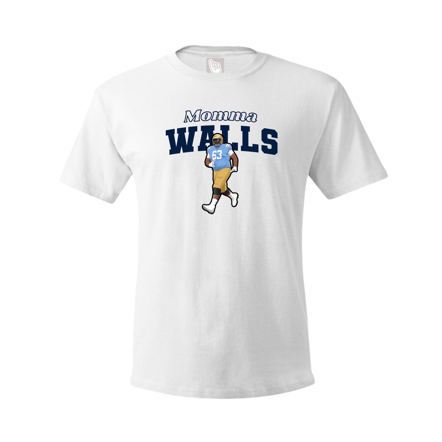 Youth Tee — Mothers Day Block in White