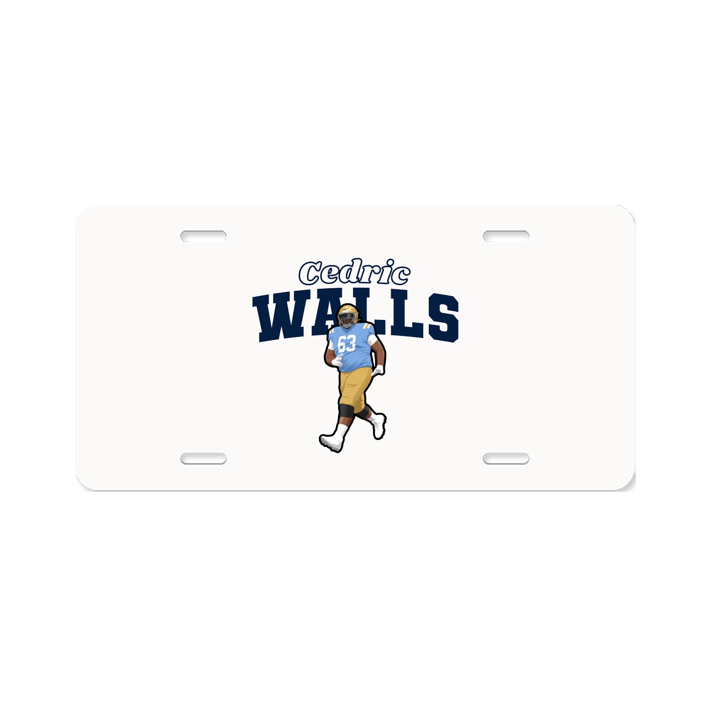 License Plate — Name Arch in Classic