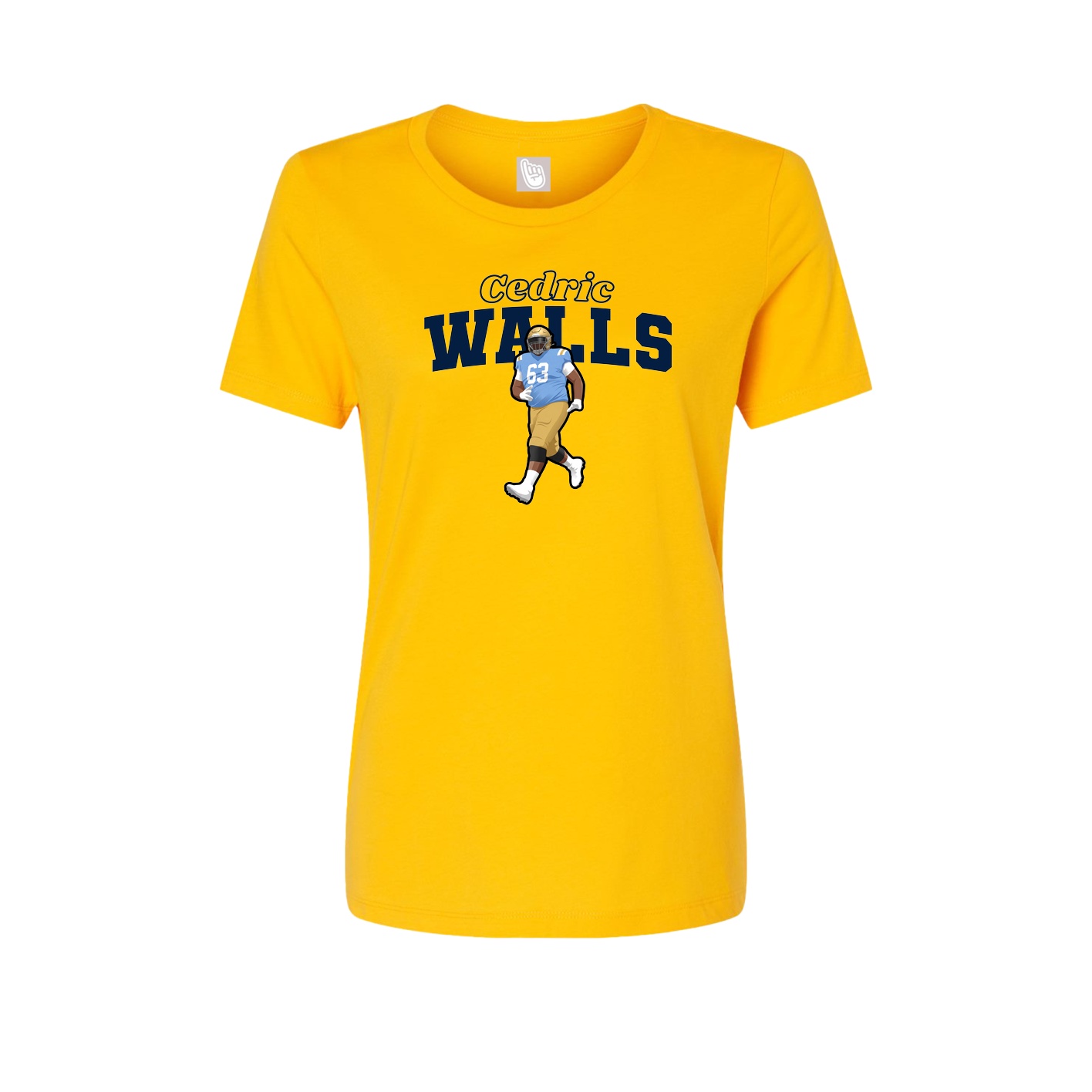Womens Tee — Name Arch in Gold