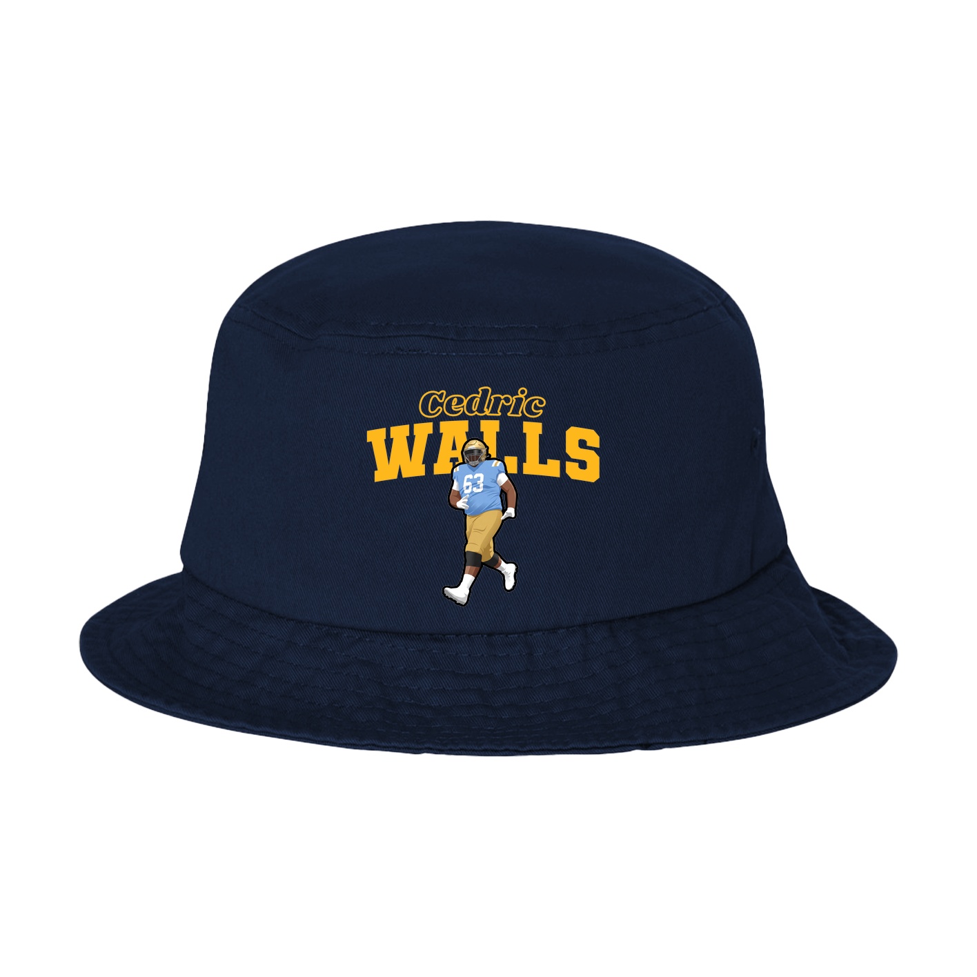 Bucket Cap — Name Arch in Navy