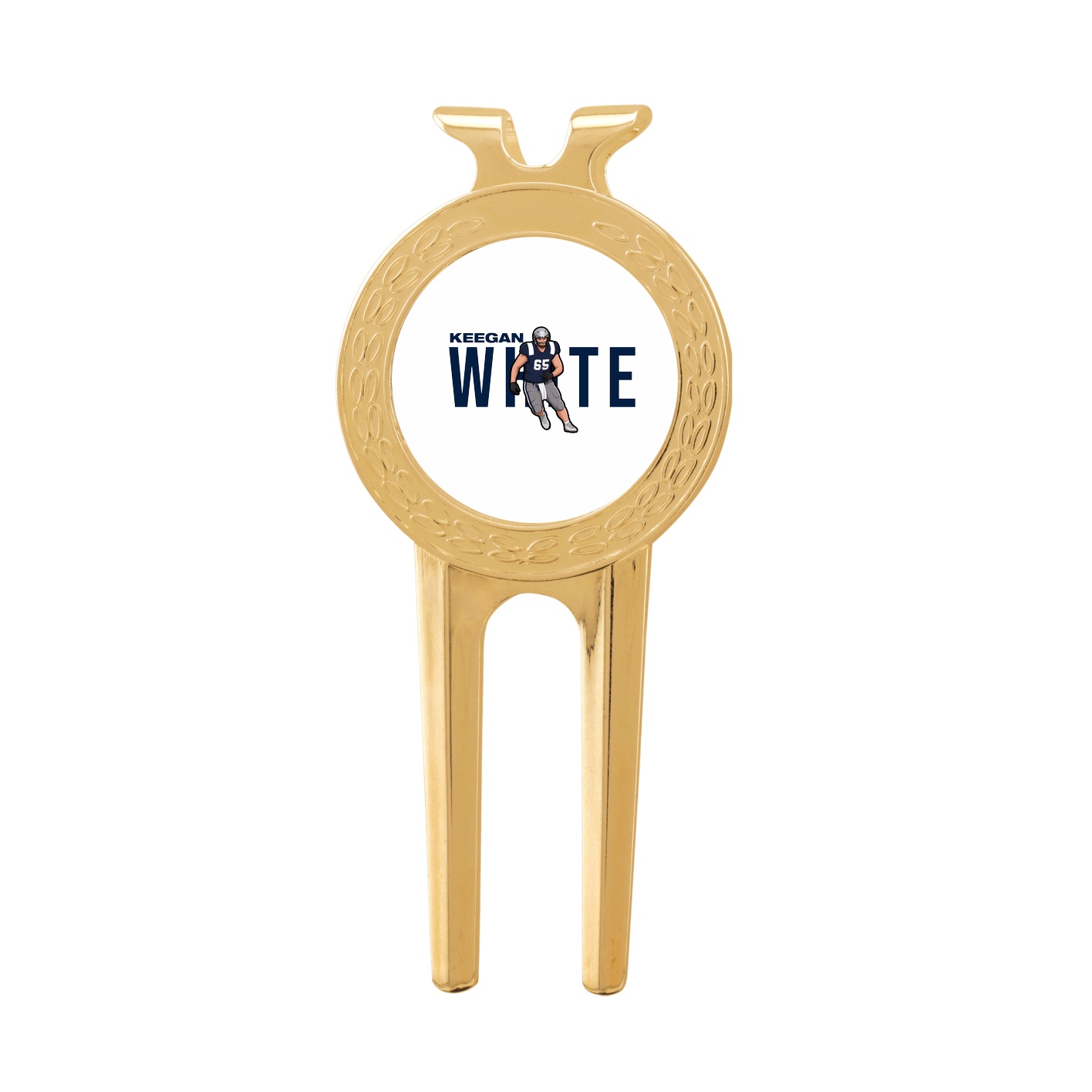 Divot Tool with Ball Marker — Player Name in Classic