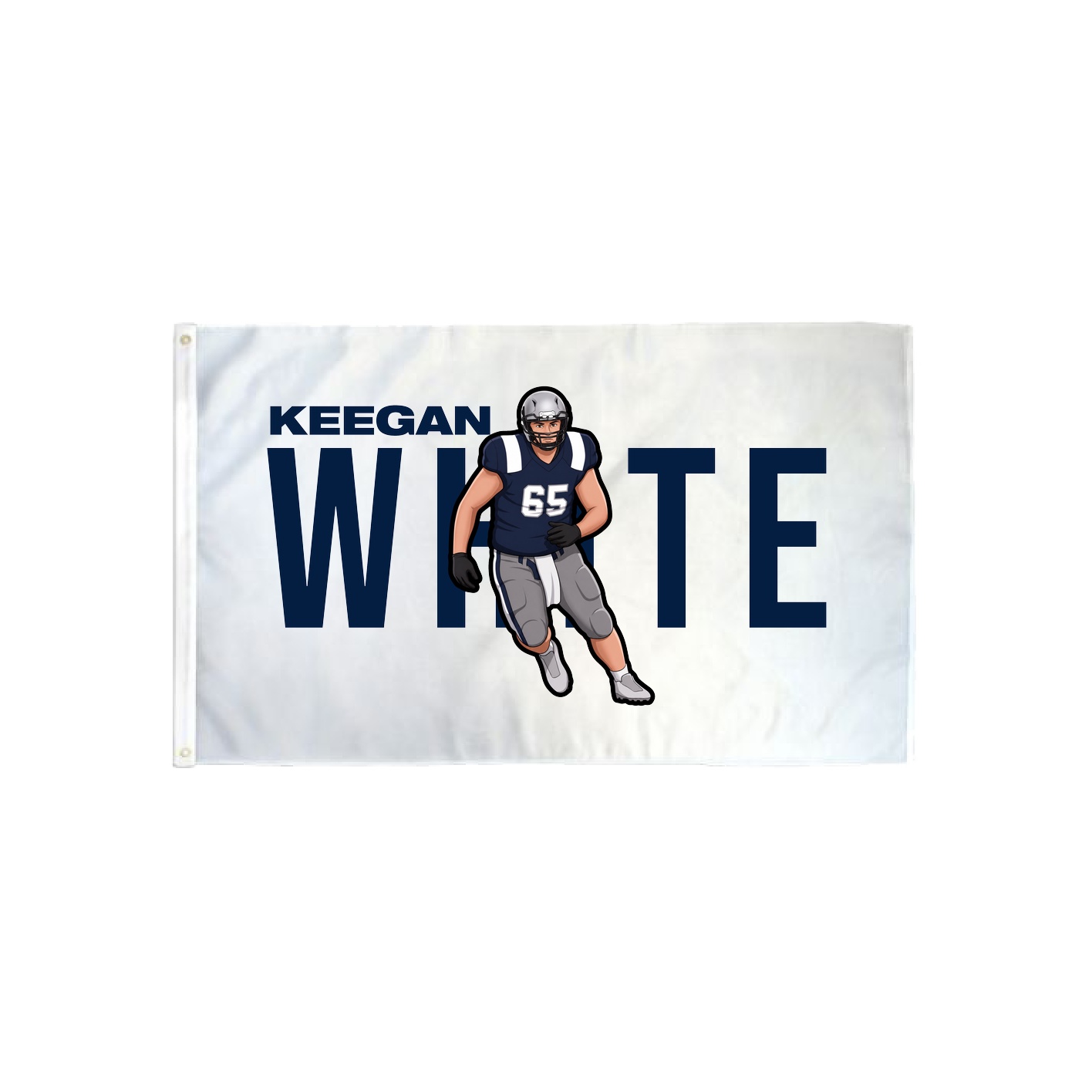 3x5 Flag — Player Name in Classic