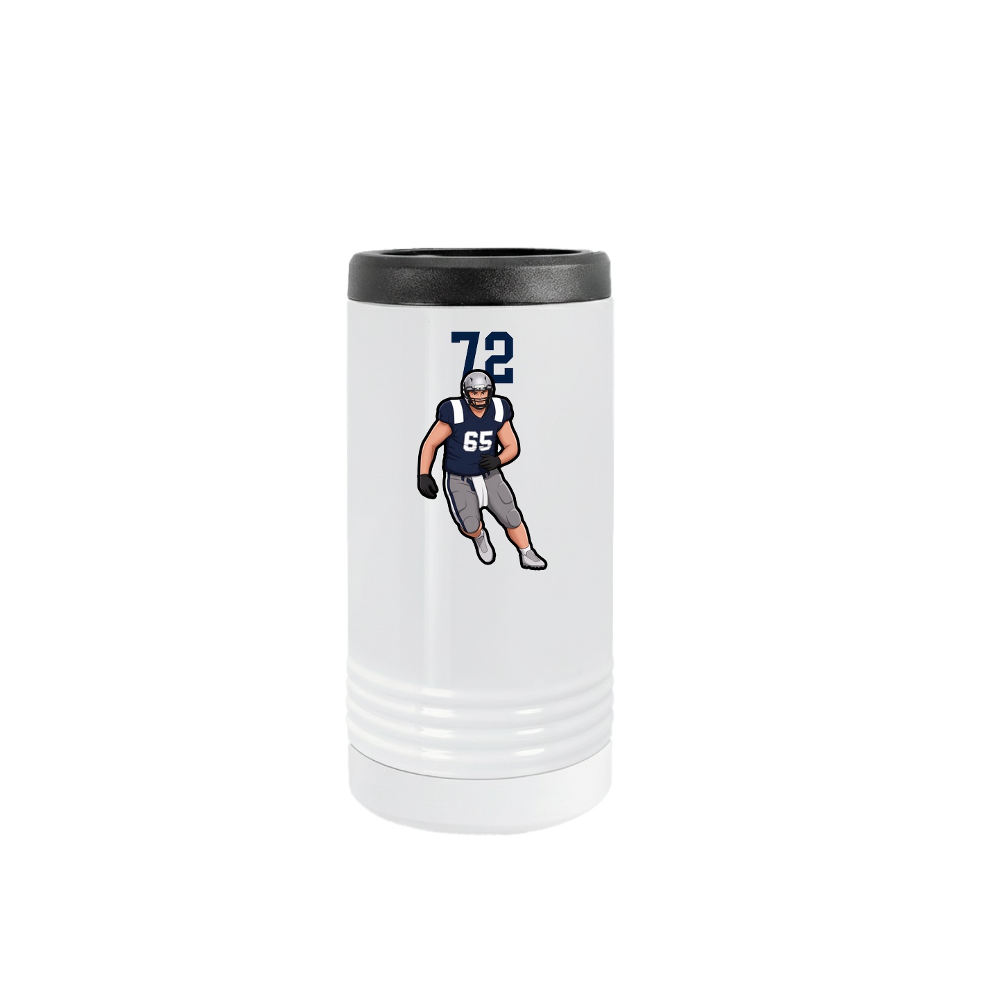 Slim Beverage Holder — Number Top in White