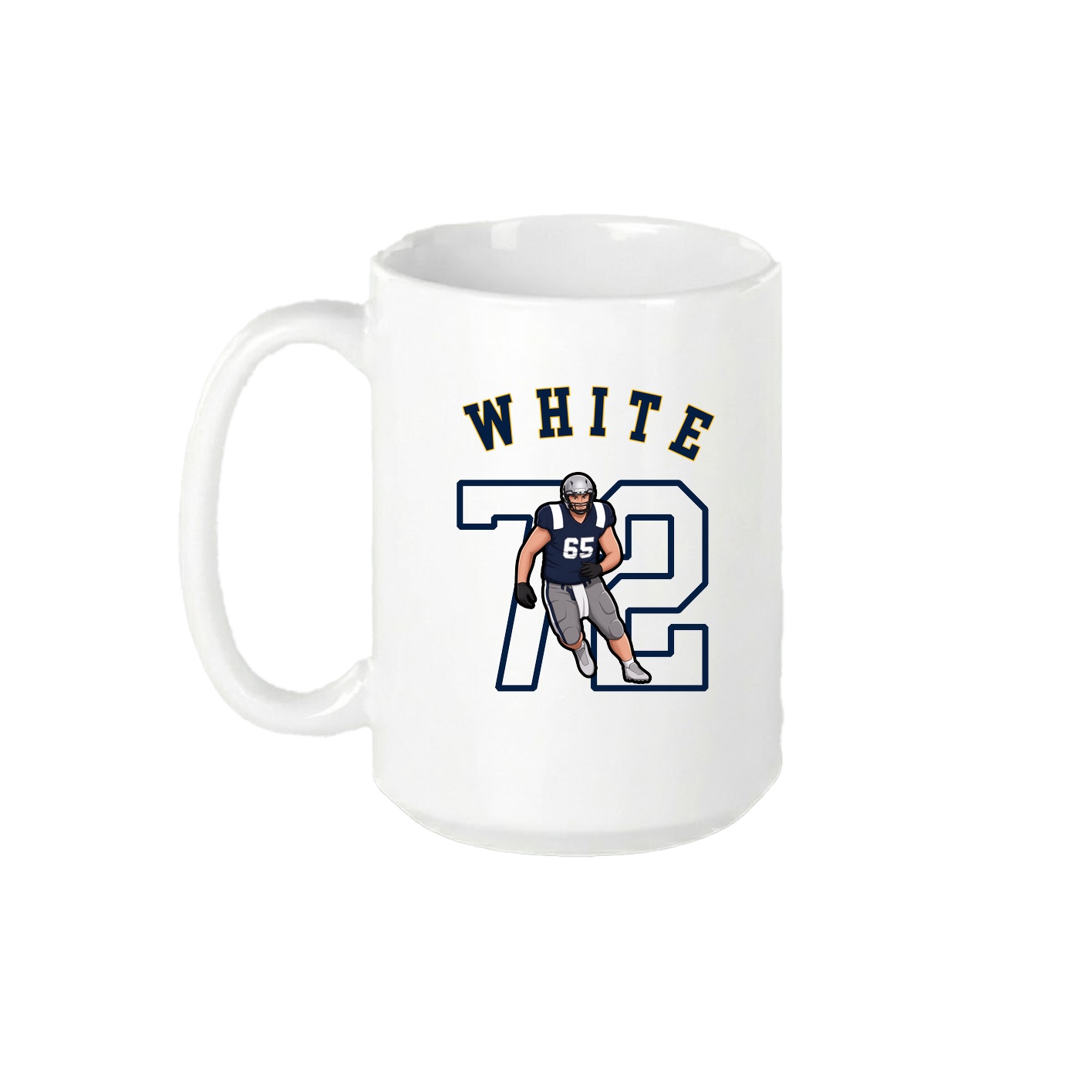 15oz Coffee Mug — Shirsey Arch in White