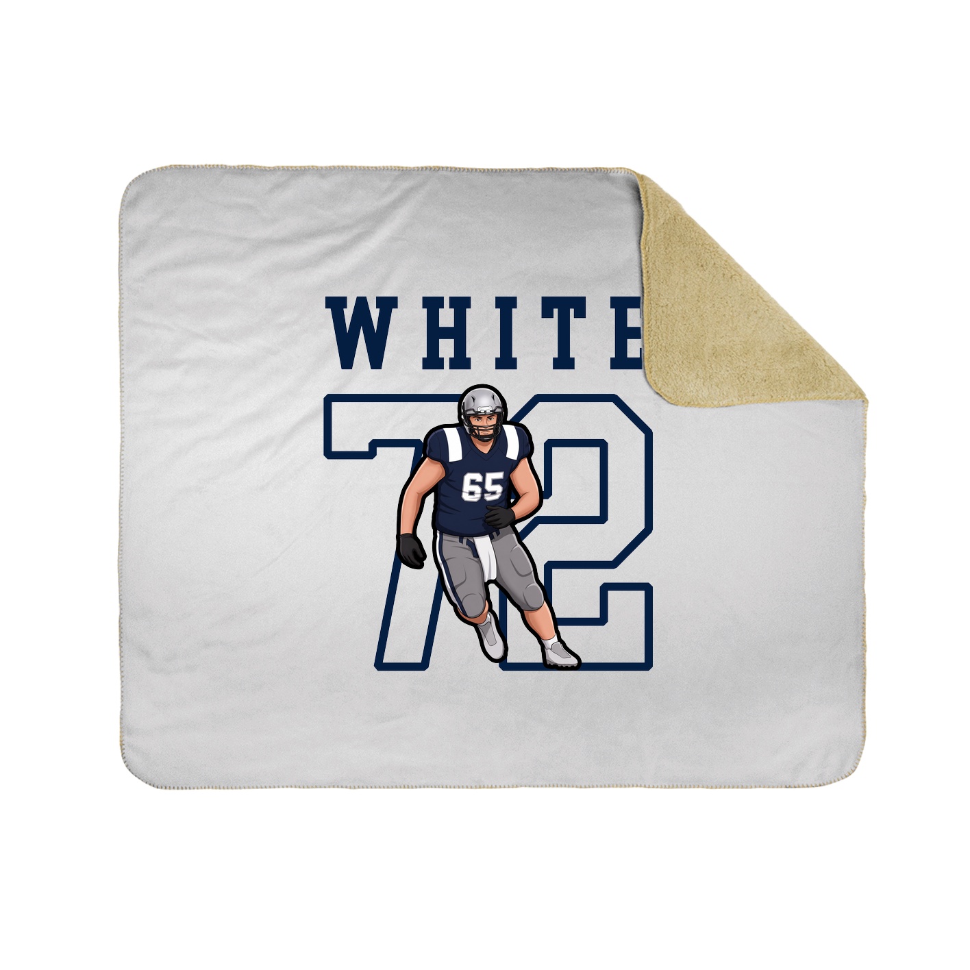 Throw Blanket — Shirsey in White
