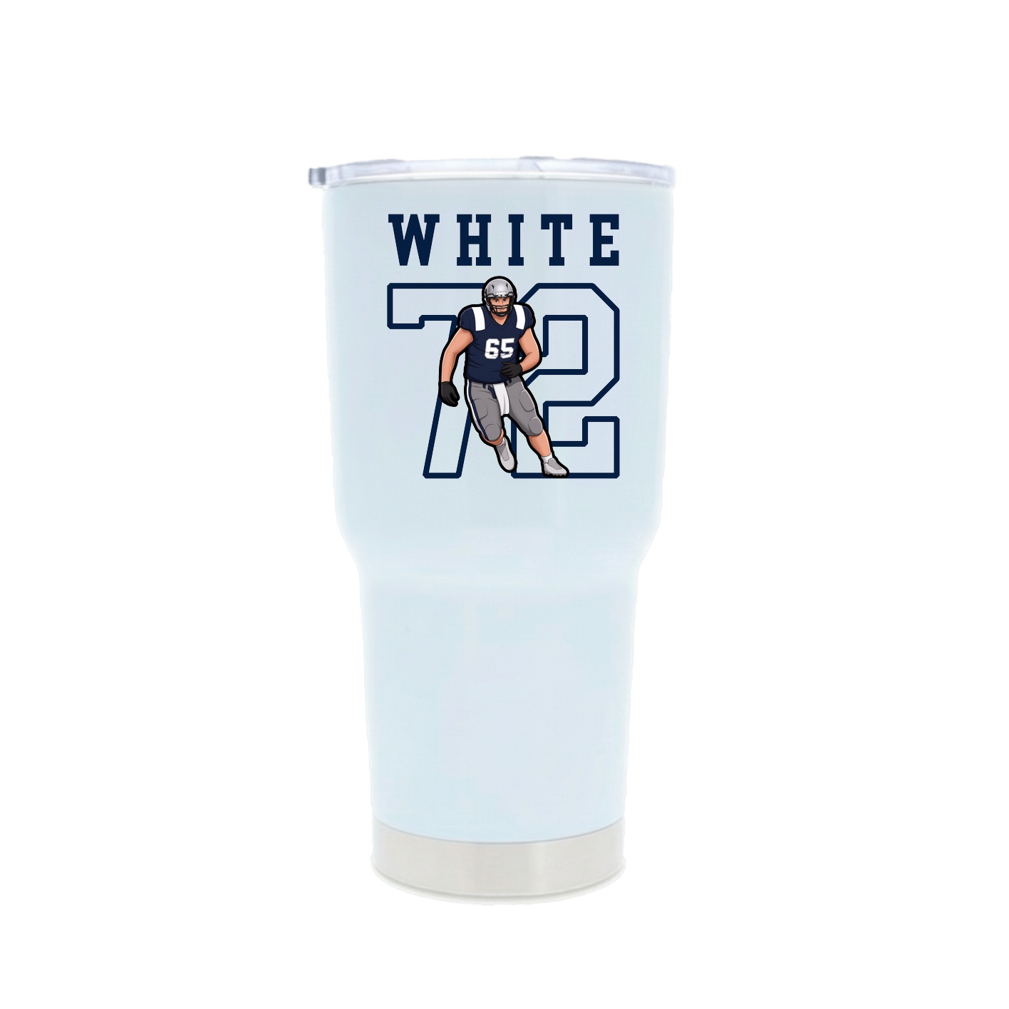 30oz Stainless Steel Tumbler — Shirsey in White
