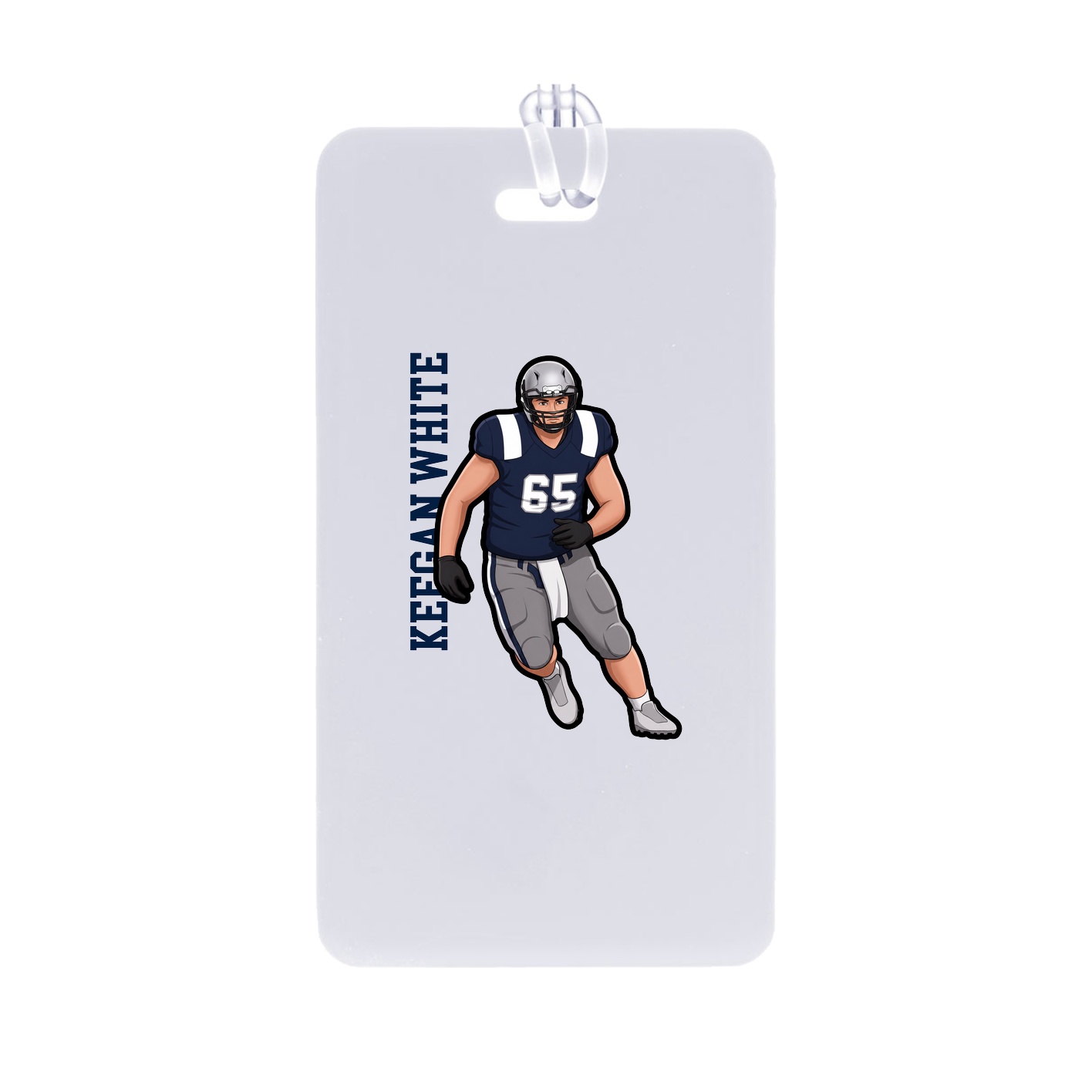 Bag Tag — Name Vertical in Classic