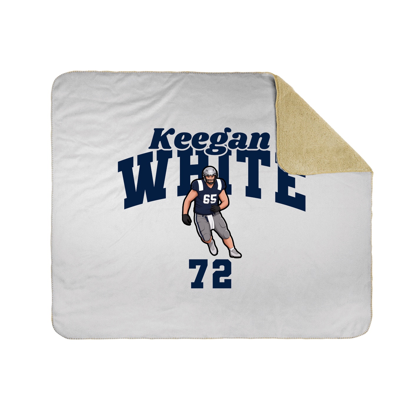 Throw Blanket — Signature Arch in White