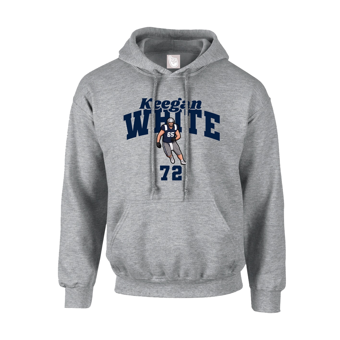 Hoodie — Signature Arch in Grey
