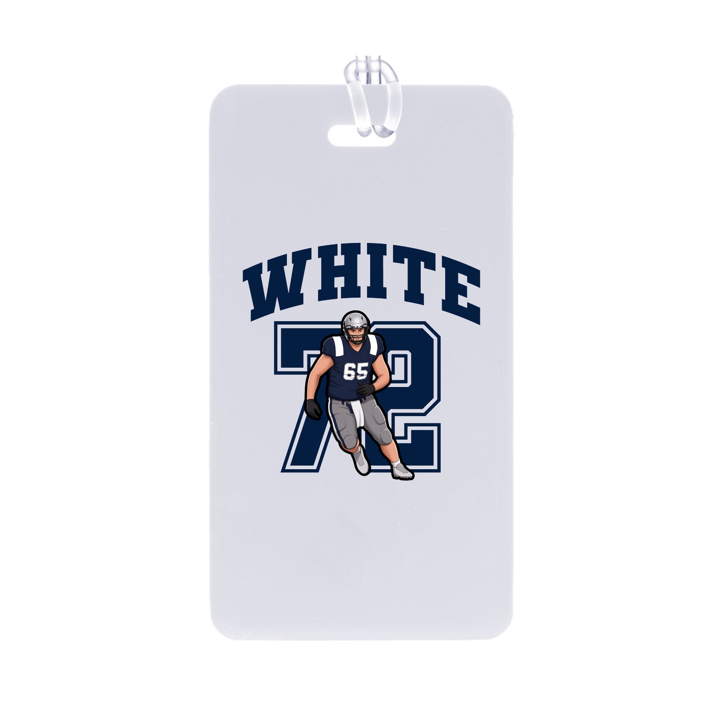 Bag Tag — Number in Classic