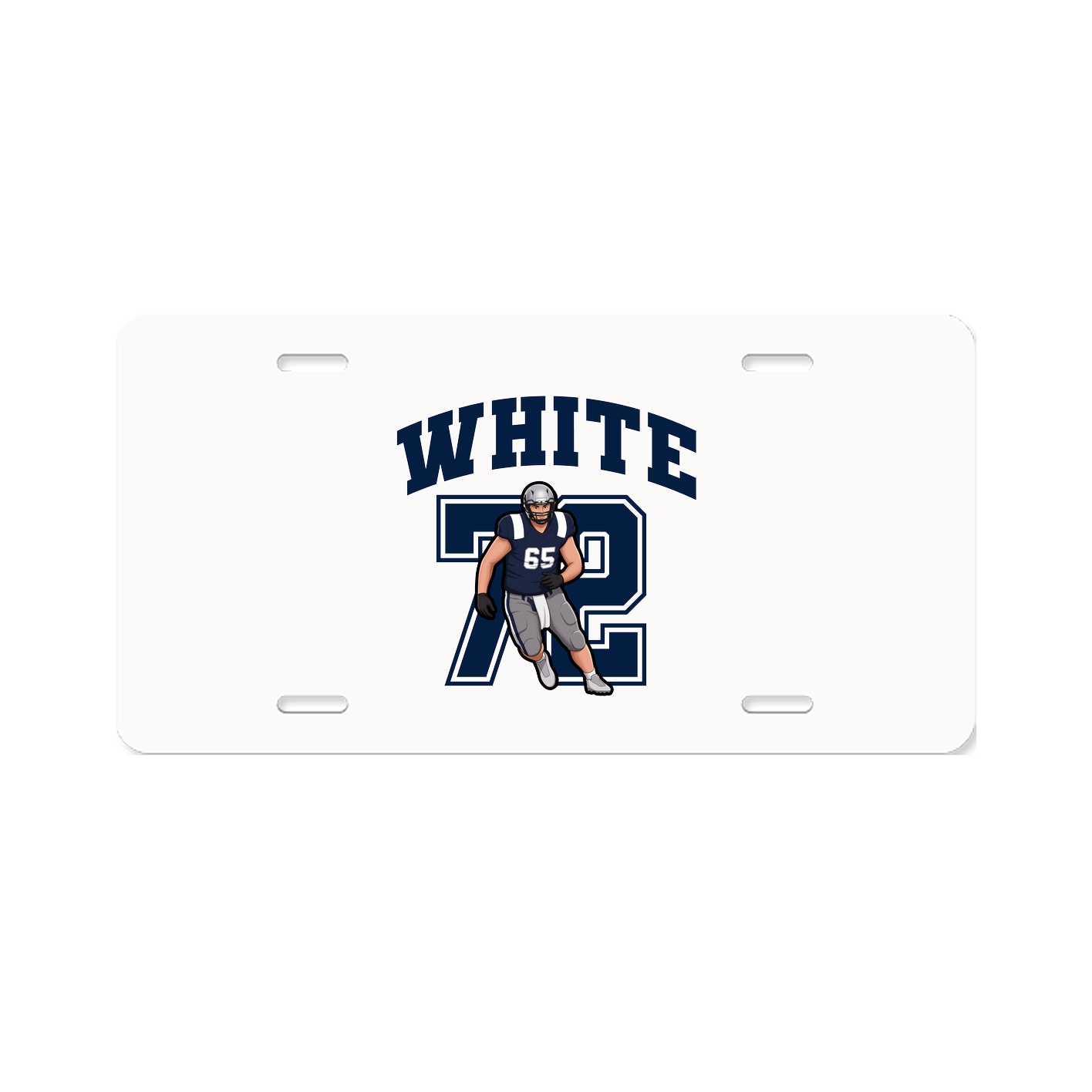 License Plate — Number in Classic