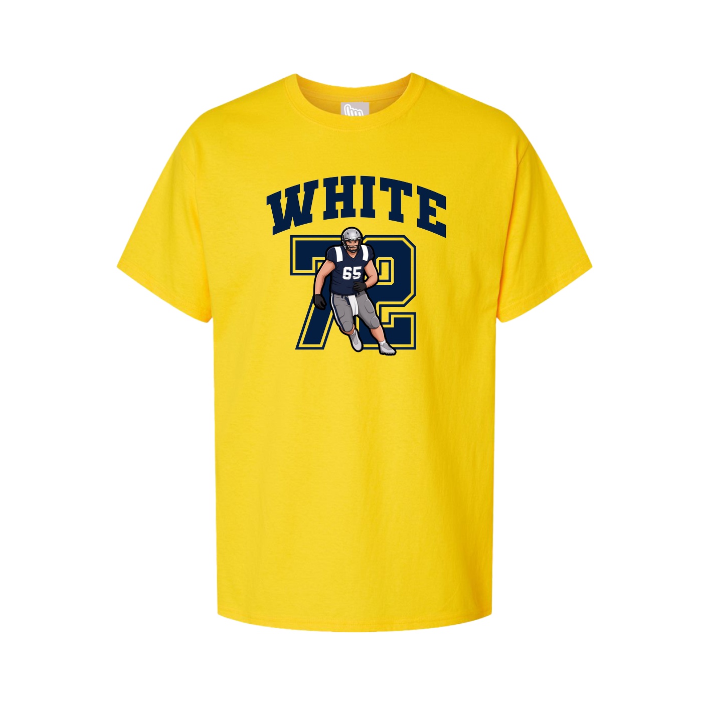 Youth Tee — Number in Gold