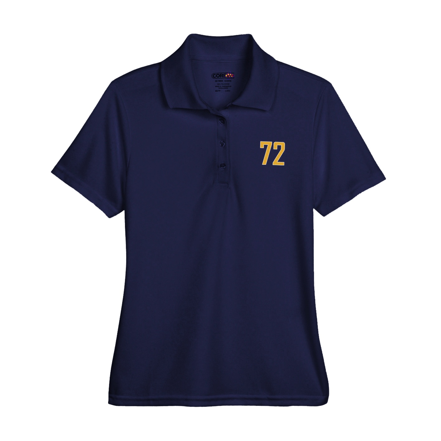Womens Performance Polo — Front Shirsy in Navy
