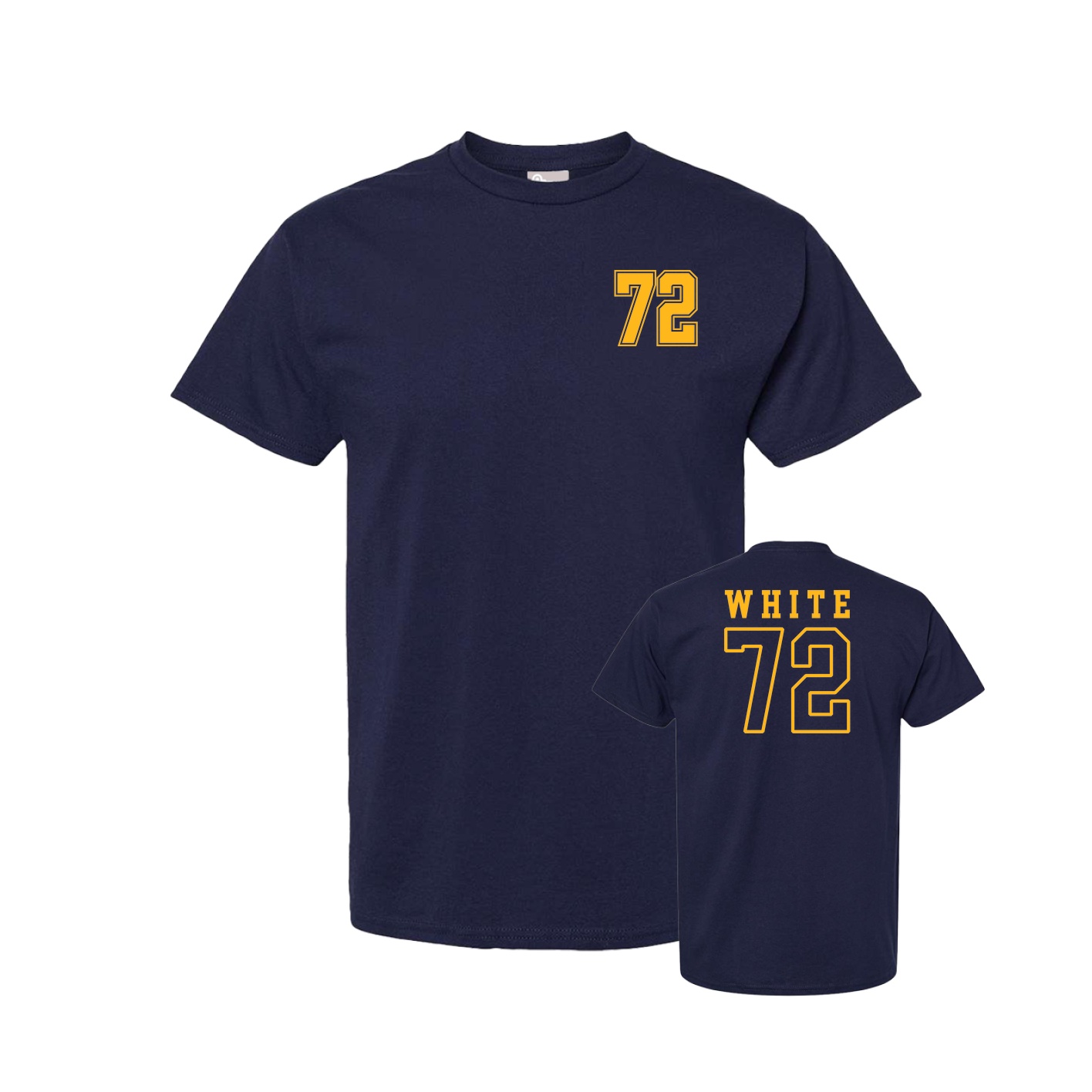 Youth Tee — Chest Back in Navy