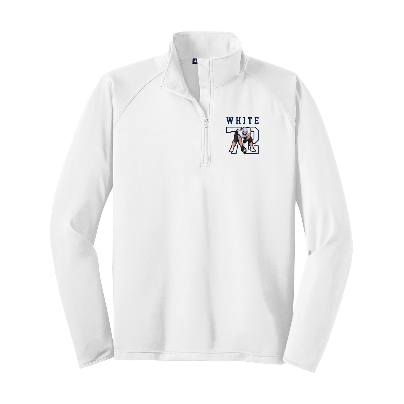 Q-Zip Pullover — Shirsey in White
