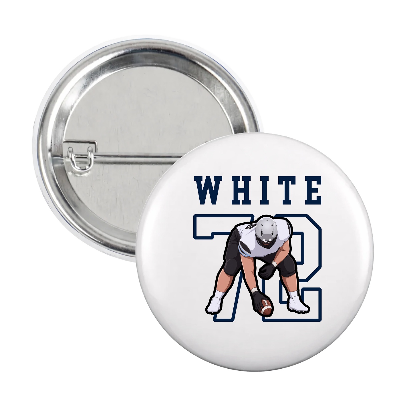 Game Day Button — Shirsey in White