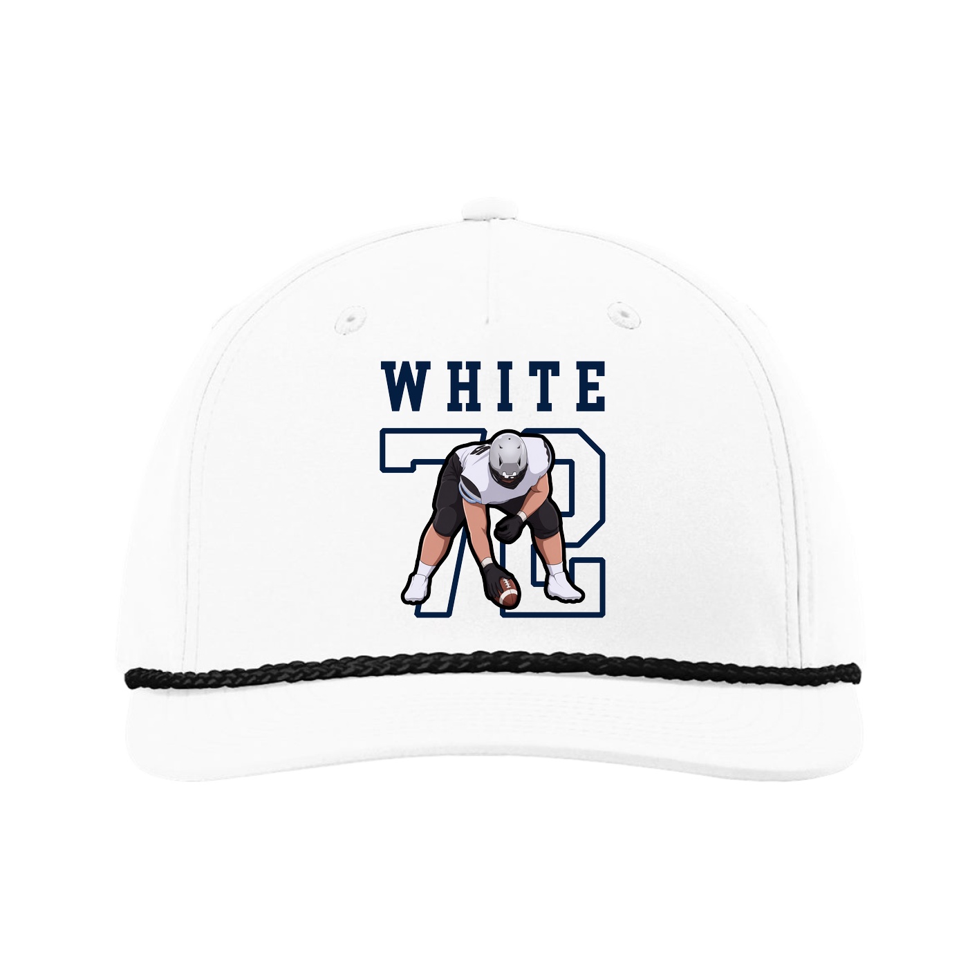 Five-Panel Classic Rope Cap — Shirsey in White
